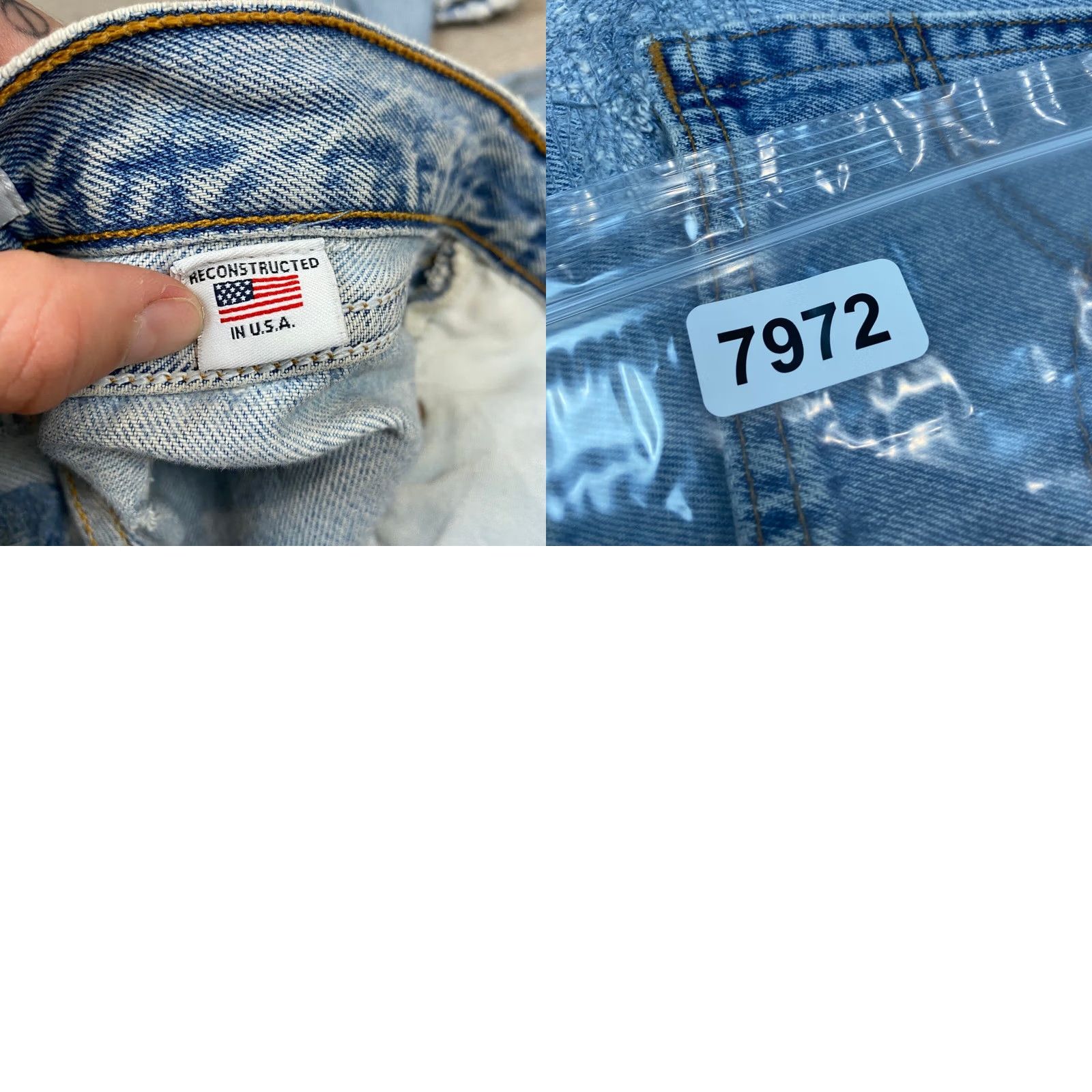RE/DONE VINTAGE Levi's Re/Done High Rise Slim Straight Leg Jeans Women 24 Blue Jeans Womens 24 Regular Straight Size 42" / US 20 - 9 Thumbnail