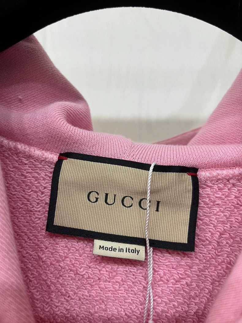 Gucci Gucci Pink Lettered Hoodie-2505 Size M / US 6-8 / IT 42-44 - 5 Thumbnail