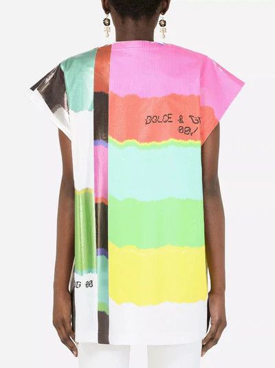 Dolce & Gabbana o1y0925 Crewneck T-Shirt in Multicolor Size XS / US 0-2 / IT 36-38 - 5 Thumbnail
