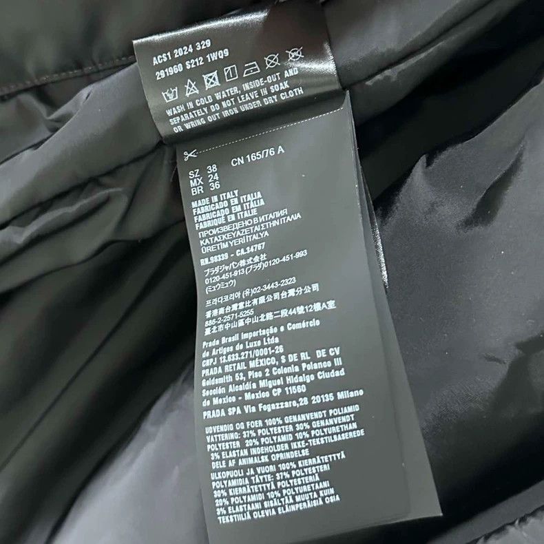 Prada Prada Size 38 New Recycled Nylon Long Down Jacket Size 38 Size US XS / EU 42 / 0 - 5 Thumbnail