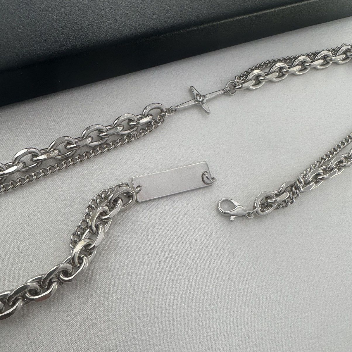 Other Double Layer Star Link Chain Necklace for Men Women Size ONE SIZE - 3 Thumbnail