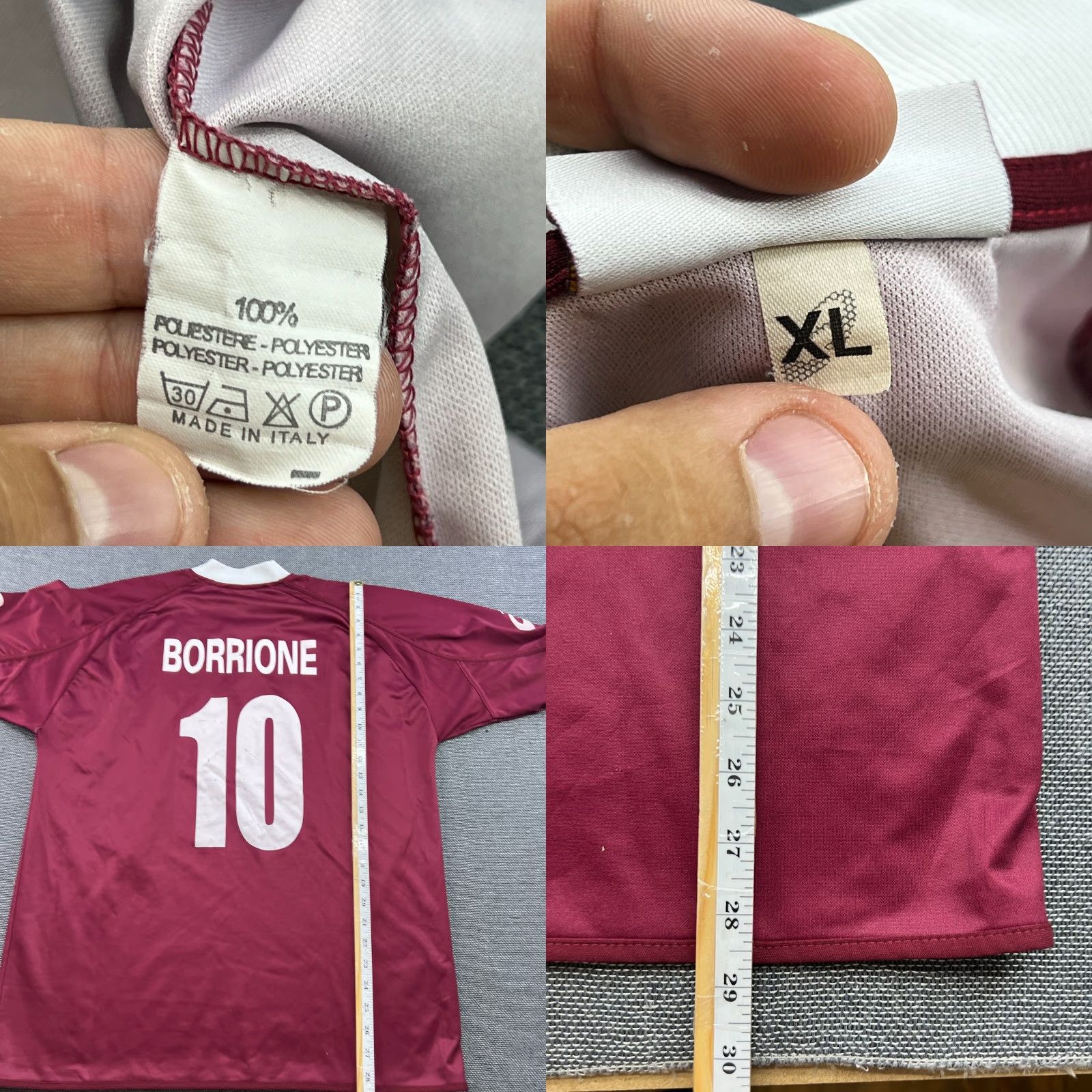 Asics ASICS FC Torino 2003 2004 Home Football Jersey Men XL Red Shirt Vintage Size US XL / EU 56 / 4 - 9 Thumbnail