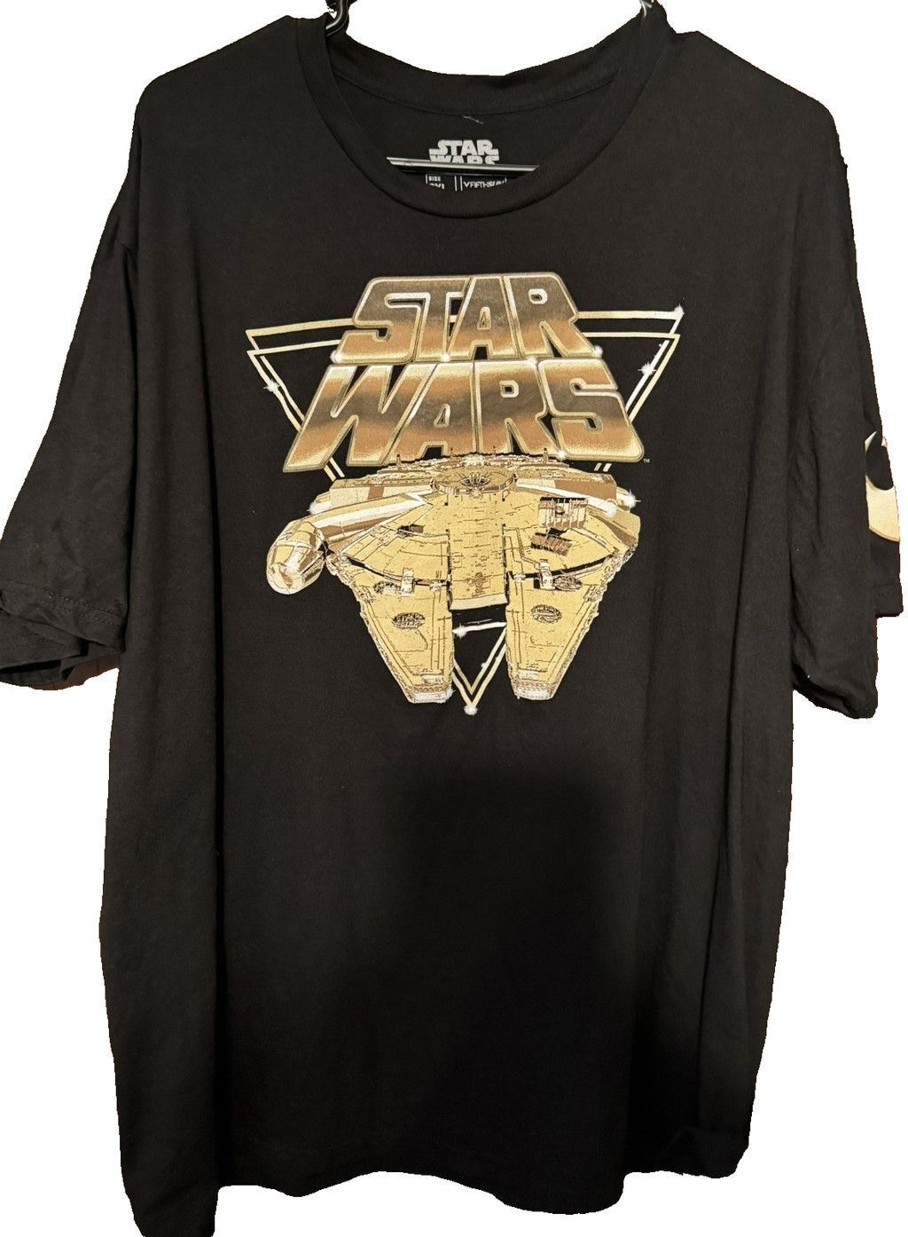 Star Wars Star Wars Logo Millennium Falcon T-Shirt Men Size XXL Black Size US XXL / EU 58 / 5 - 1 Thumbnail