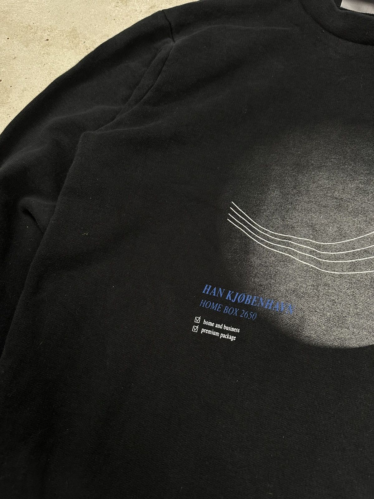 Han Kjobenhavn Han Kjobenhavn Black Home Box Crewneck Sweatshirt Size US S / EU 44-46 / 1 - 3 Thumbnail