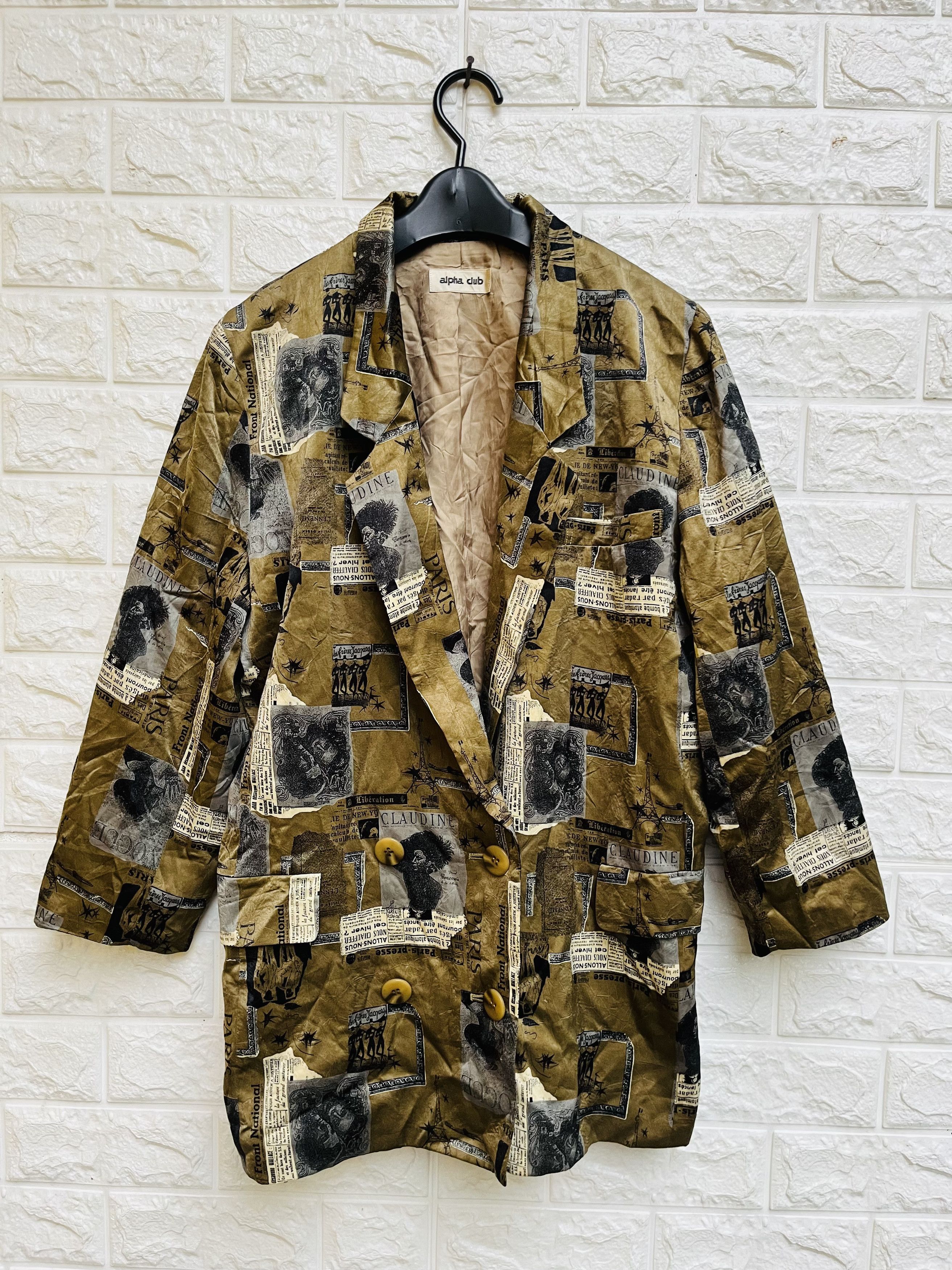 Japanese Brand × Vintage Vintage Alpha Club Japanese Designer Fashion Style Size L / US 10 / IT 46 - 1 Thumbnail
