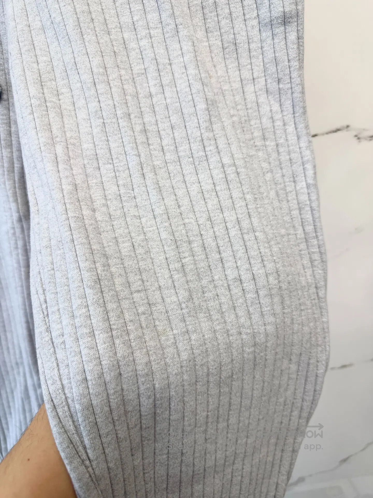 Brunello Cucinelli Brunello Cucinelli size XL Light Grey Vertical Stripe Draw Size US 27 - 2 Thumbnail