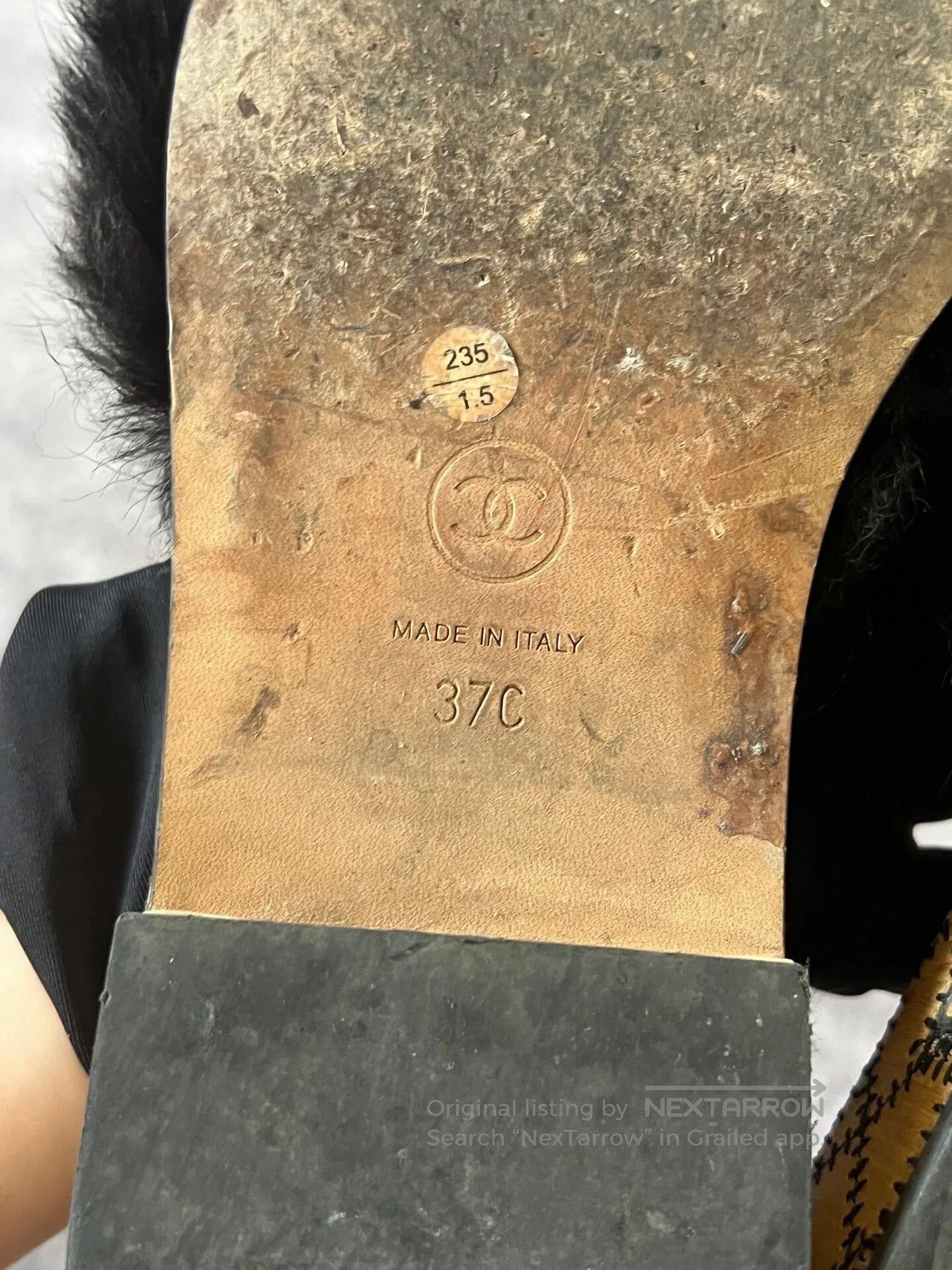 Chanel Chanel Furry Logo Slides| Size US 6.5 / IT 36.5 - 6 Thumbnail