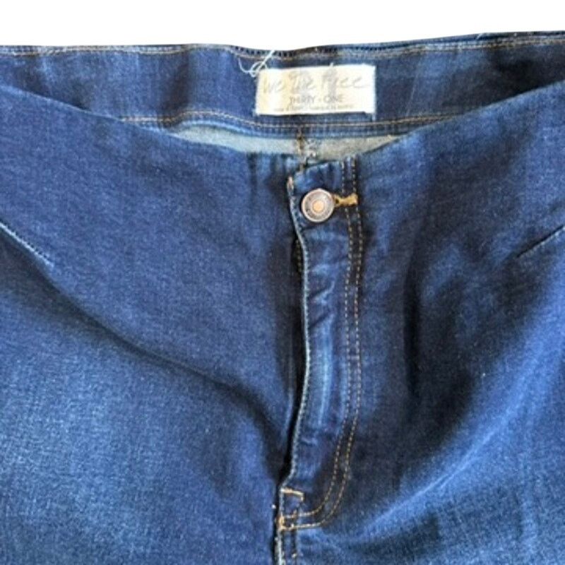 Free People Miles Away High Waist Crop Skinny Jeans, Size 31