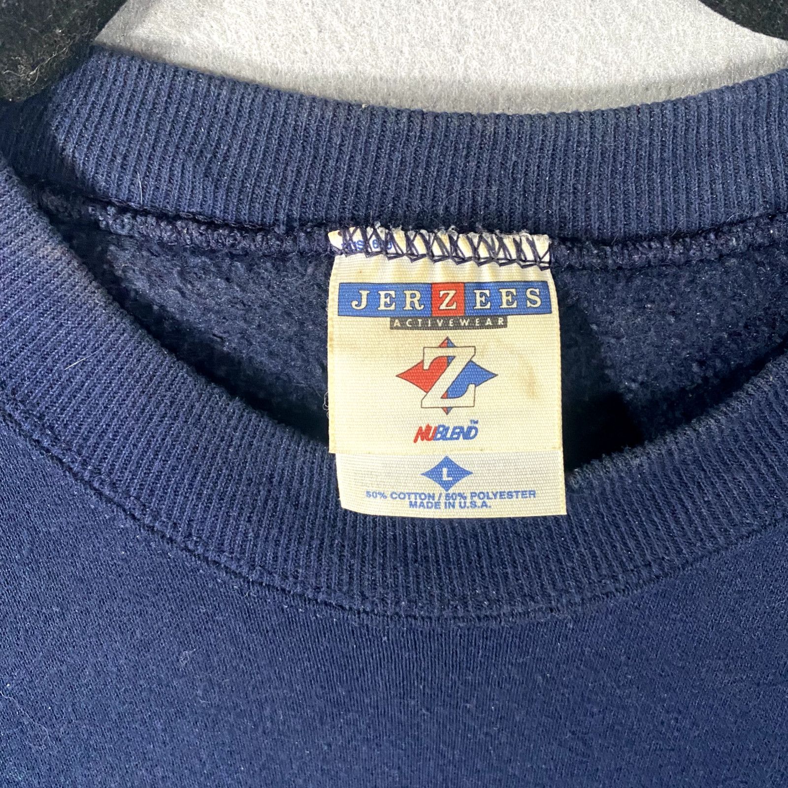 Jerzees Vintage I'm A Happy Camper Pullover Sweatshirt USA Large Size US L / EU 52-54 / 3 - 5 Thumbnail