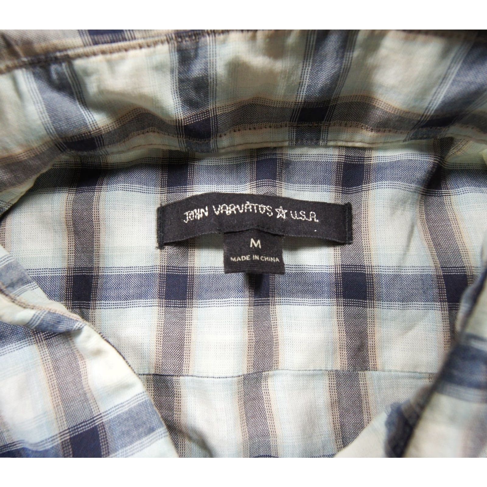 John Varvatos John Varvatos Shirt Mens M Button Down Long Sleeve Collared Check Size US M / EU 48-50 / 2 - 7 Thumbnail