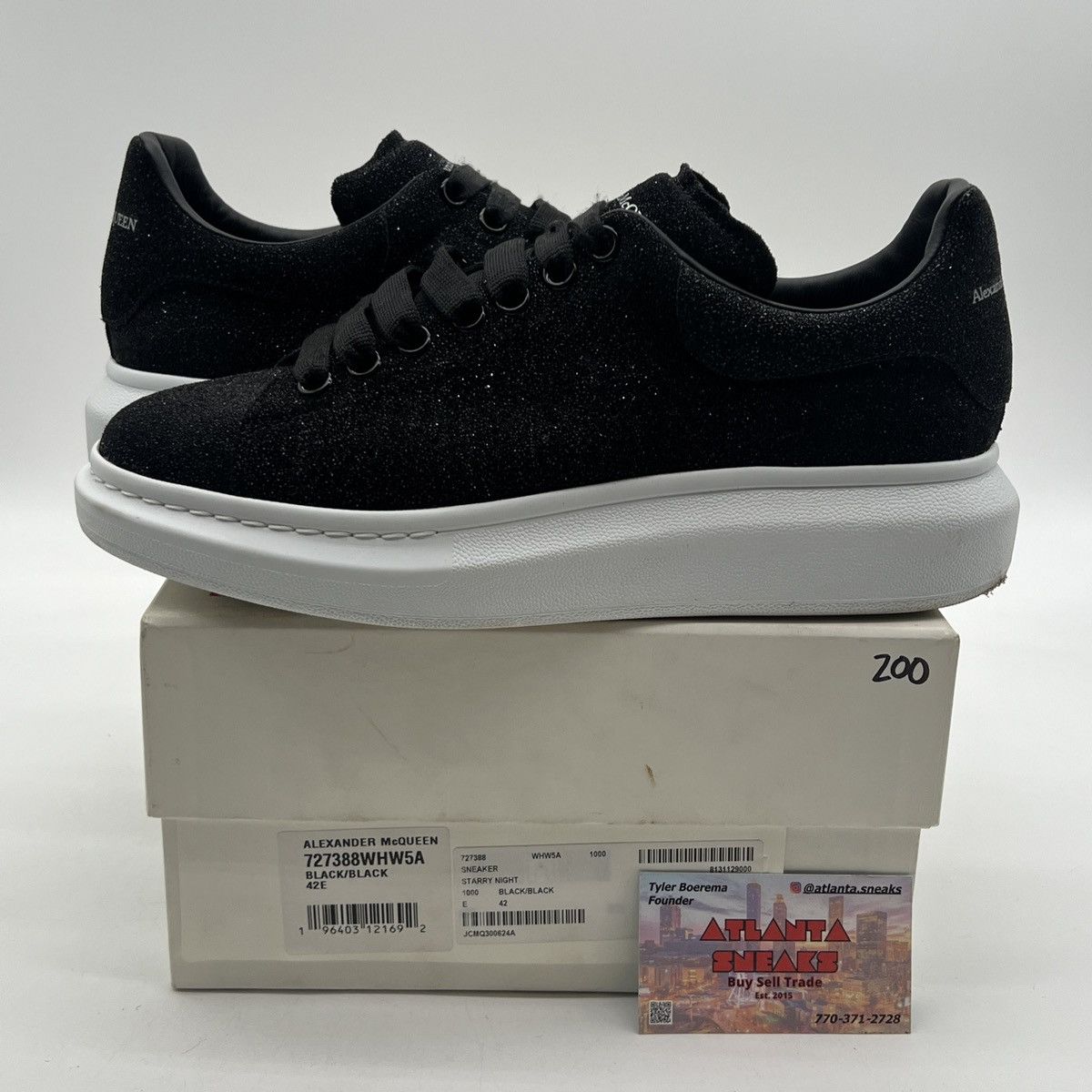Alexander McQueen Alexander McQueen black white glitter Size US 8.5 / EU 41-42 - 1 Thumbnail