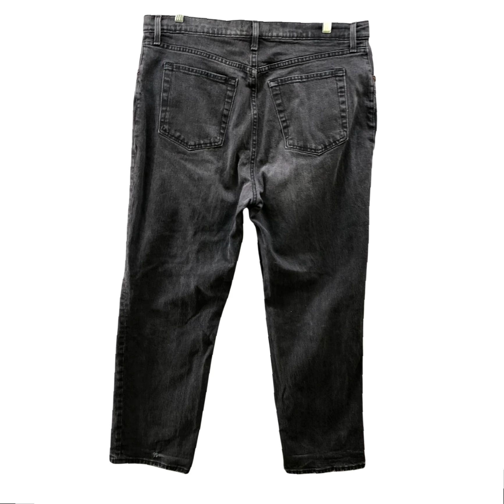 Abercrombie & Fitch Abercrombie & Fitch 90s Straight Ultra High Rise Jean Womens 16P Black Size 38" / US 16 / IT 52 - 2 Thumbnail