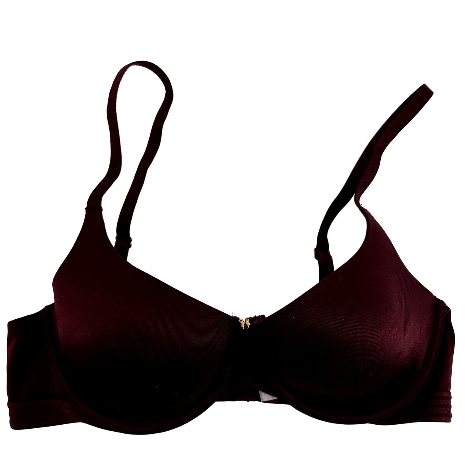 Savage X Fenty T Shirt Bra Padded Underwired Lined Red 32C, Women's