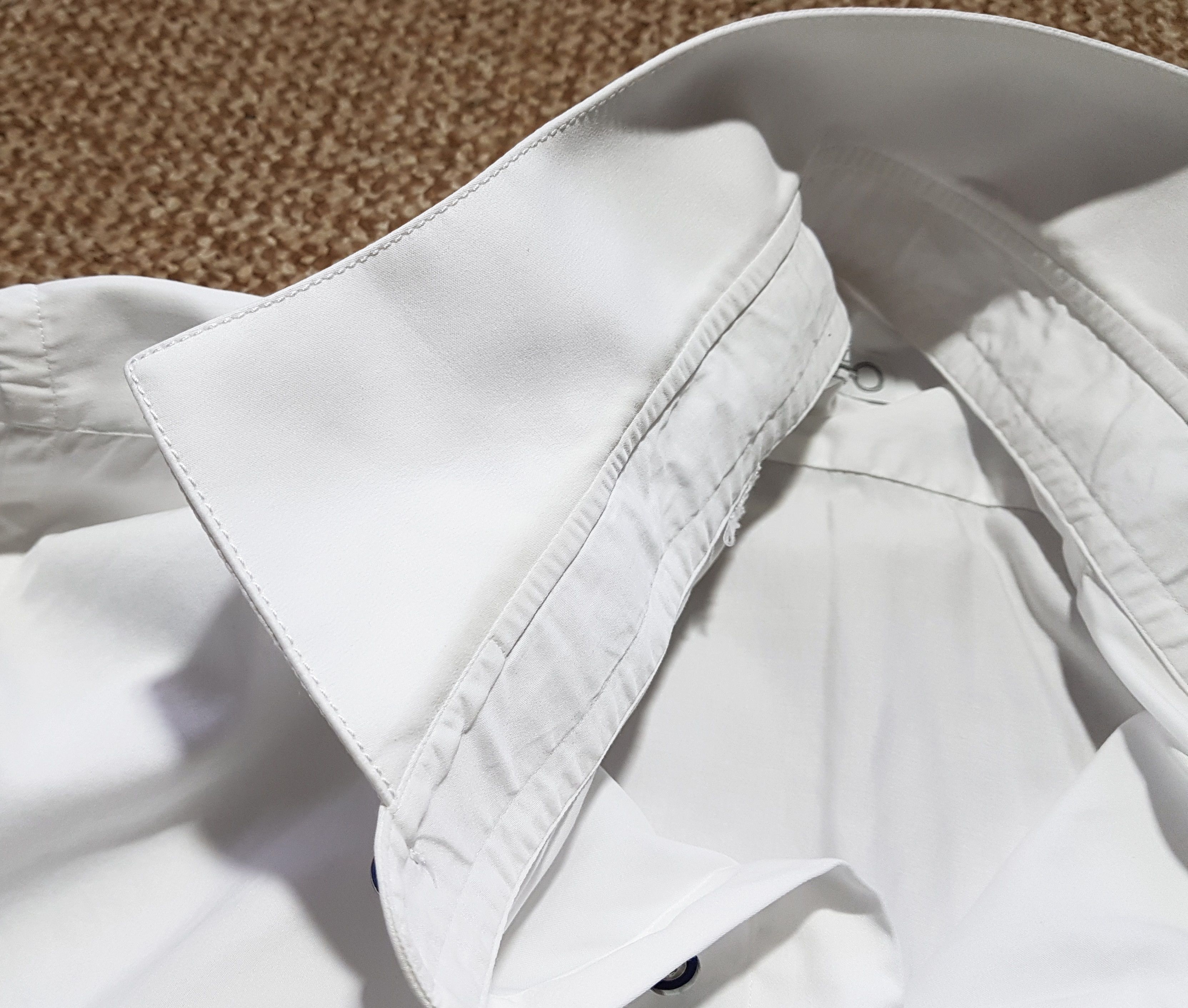 Zilli Zilli White Formal Shirt Long Sleeve Luxury Size US L / EU 52-54 / 3 - 11 Thumbnail
