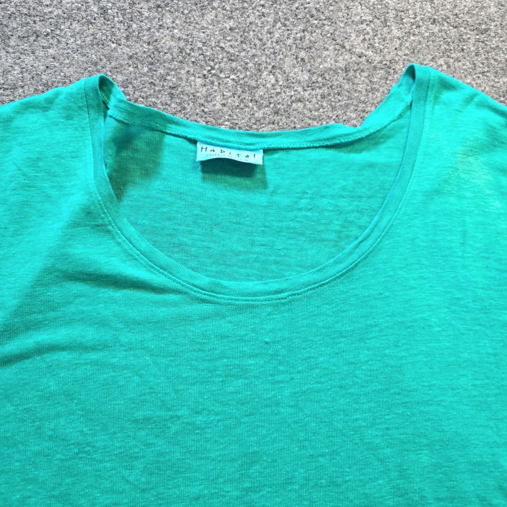 Habitat Habitat Top Womens Size Medium Green Linen Knit 3/4 Sleeve Casual Basic Minimal Shirt Womens Medium Green Linen Knit 3/4 Sleeve Casual Basic Minimal Size M / US 6-8 / IT 42-44 - 2 Thumbnail
