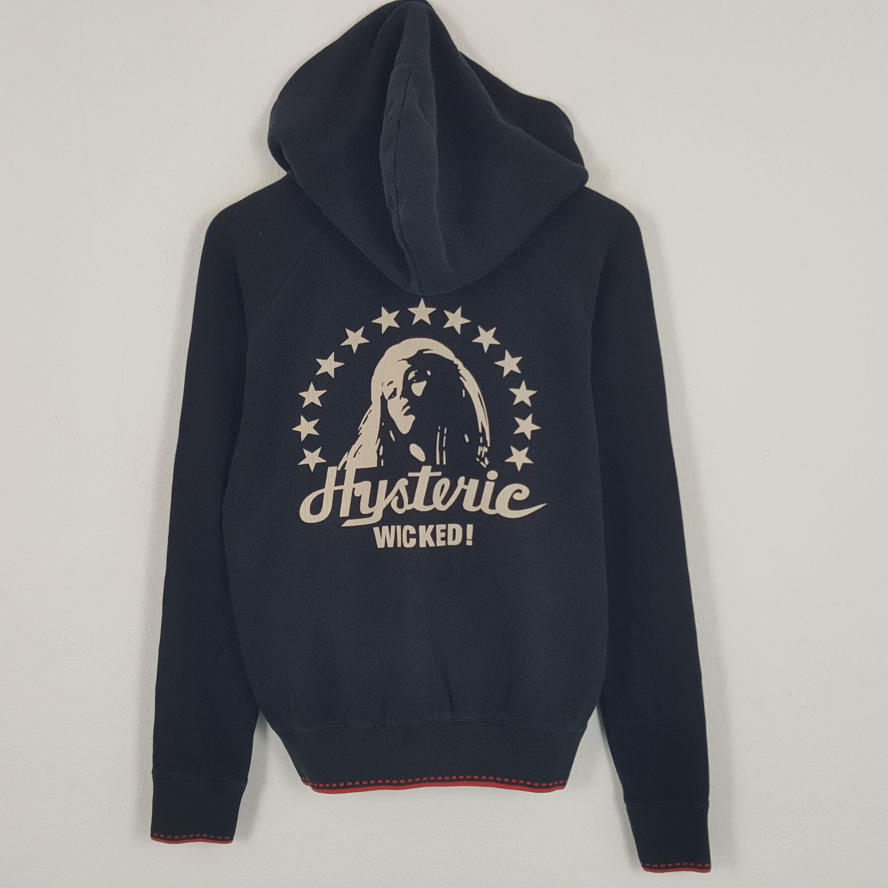 Hysteric Glamour × Japanese Brand × Vintage Vintage Hysteric Wicked Button Up Sweatshirt Hoodies Size M / US 6-8 / IT 42-44 - 1 Thumbnail