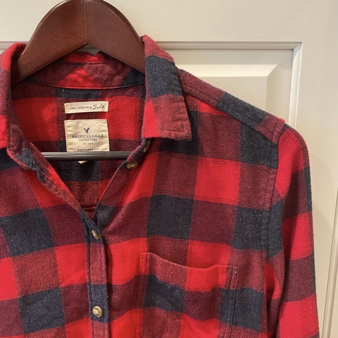 American Eagle Outfitters AEO American Eagle Buffalo Plaid Flannel Shirt S Size S / US 4 / IT 40 - 3 Thumbnail
