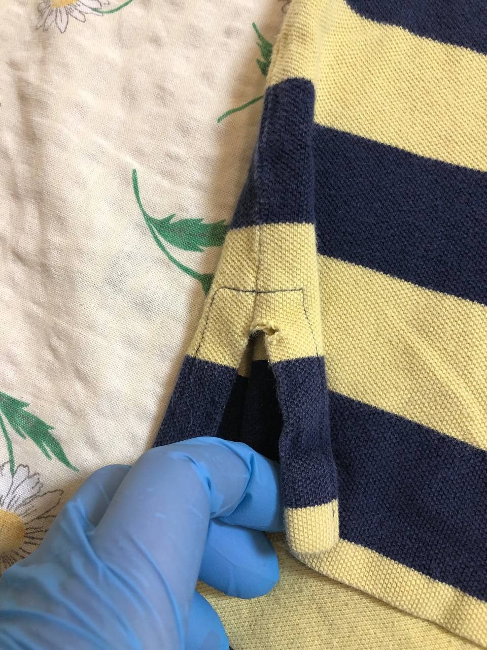 Polo Ralph Lauren Polo Ralph Lauren Blue and Yellow Striped Short Sleeve Size US L / EU 52-54 / 3 - 13 Thumbnail