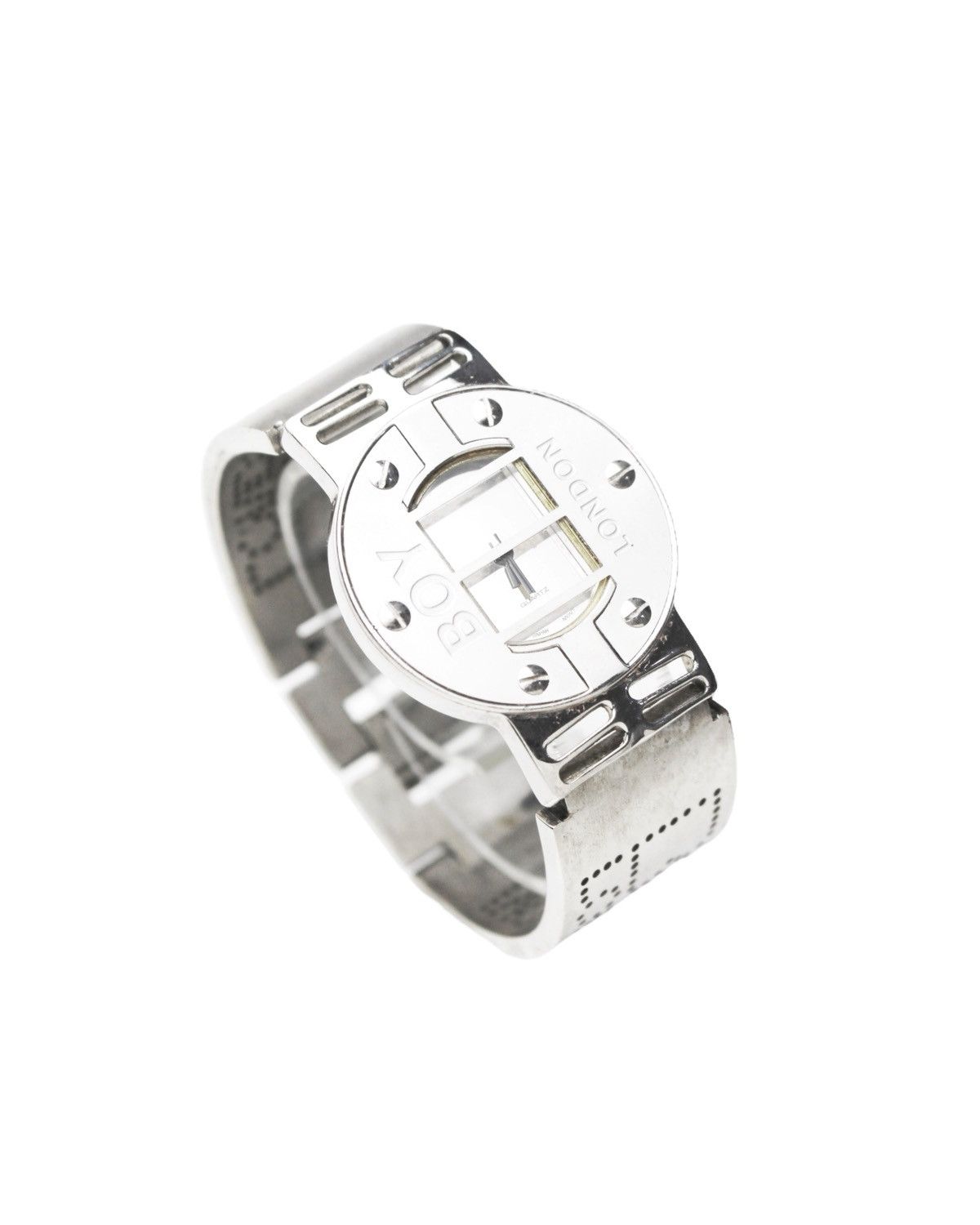 Boy London 2000S BOY LONDON PERFORATED METAL WATCH Size ONE SIZE - 2 Thumbnail
