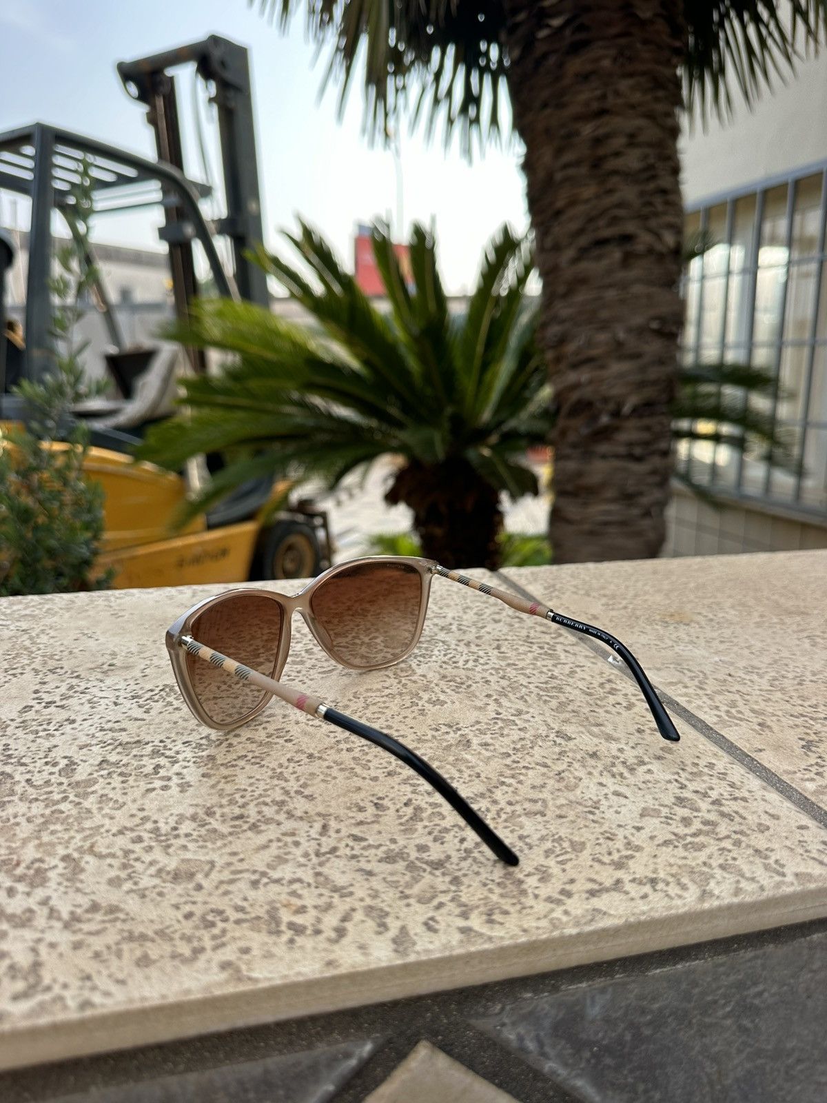 Burberry Burberry Sunglasses Nova Check Brown B 4117 Size ONE SIZE - 4 Thumbnail