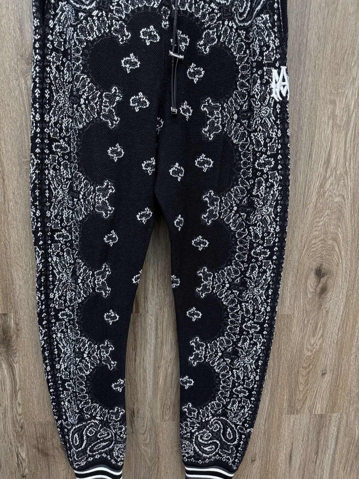 Amiri Amiri Black Bandana Sweatpants Size US 32 / EU 48 - 5 Thumbnail