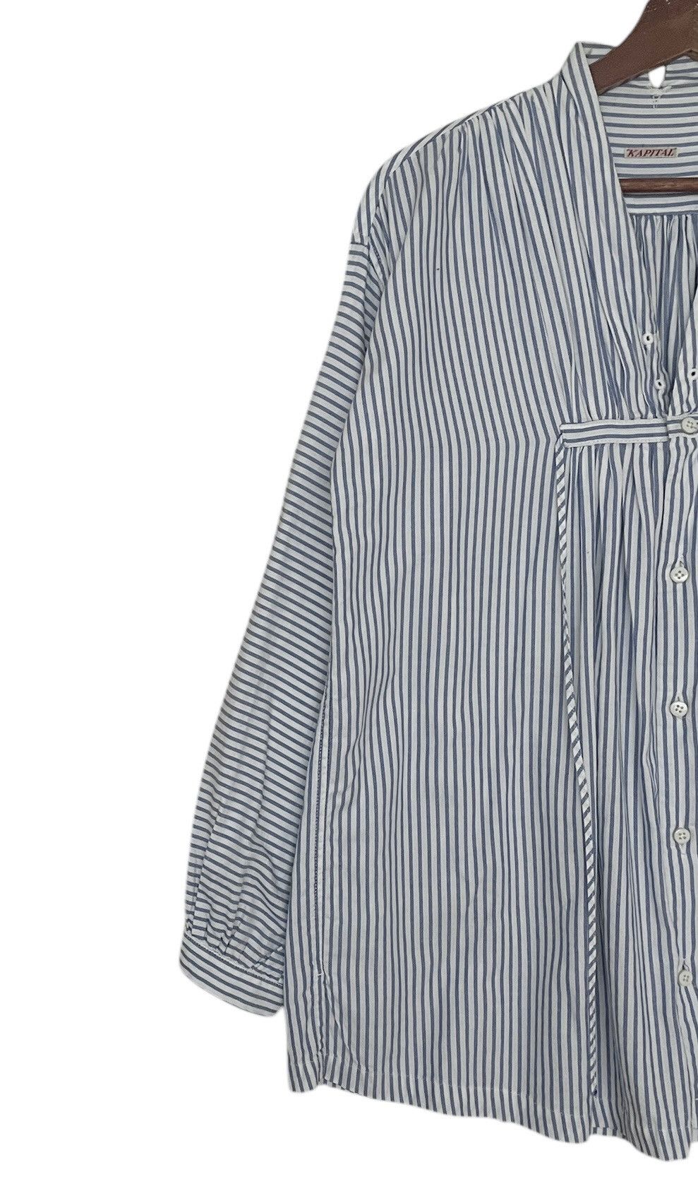 Japanese Brand × Kapital × Vintage Vintage Japanese Brand Kapital Stripes Shirt 2000s Size US XS / EU 42 / 0 - 5 Thumbnail