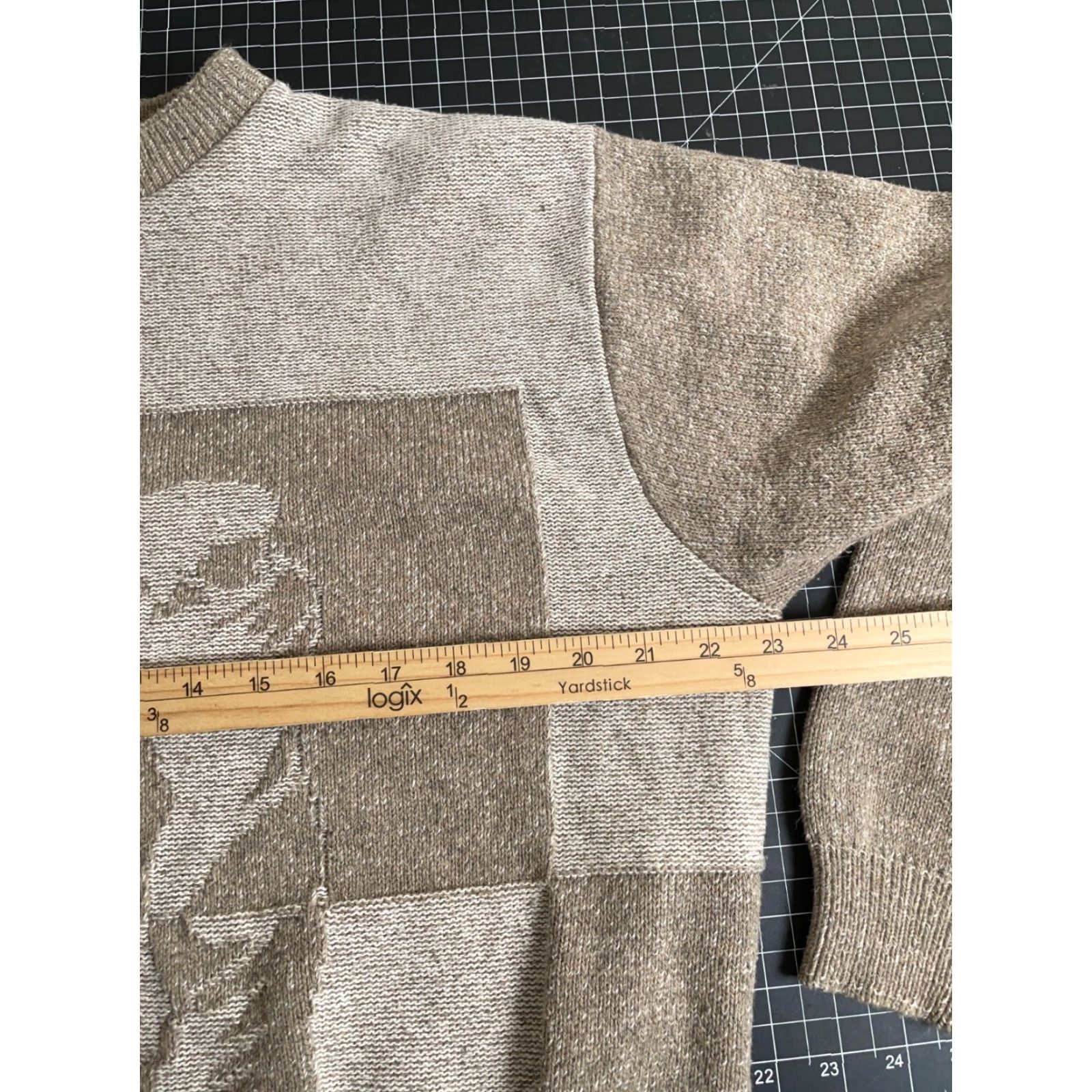 Haggar VINTAGE Haggar Tour Golf Motif Sweater Adult Large Beige Heavyweight Knit Pullover Crew Neck Mens Regular 90s Size US L / EU 52-54 / 3 - 5 Thumbnail