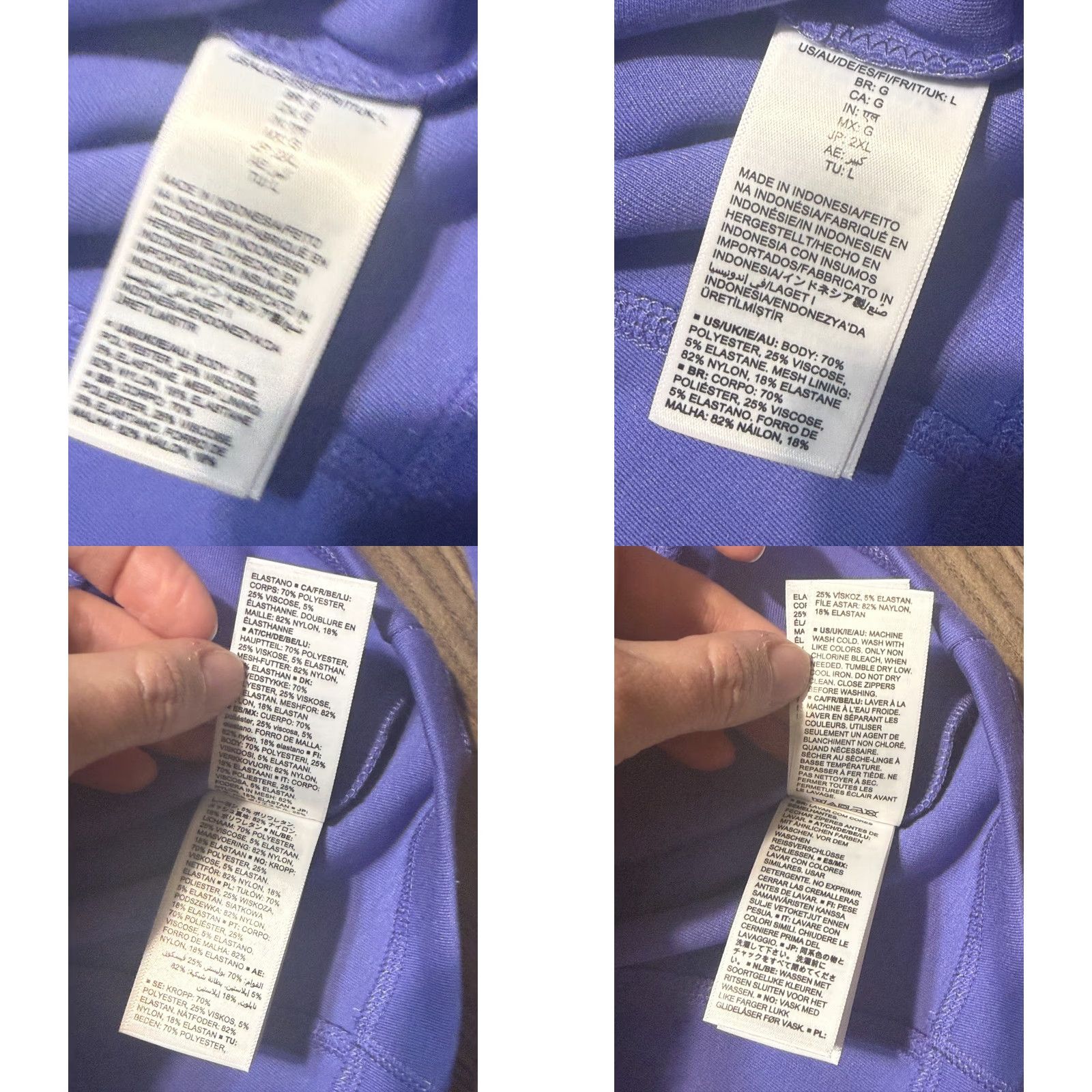 Essentials Amazon Essentials Sweatshirt Shirt Women L Purple Full Zip Long Sleeve Modern Fall Winter Spring Summer Regular Size L / US 10 / IT 46 - 8 Thumbnail