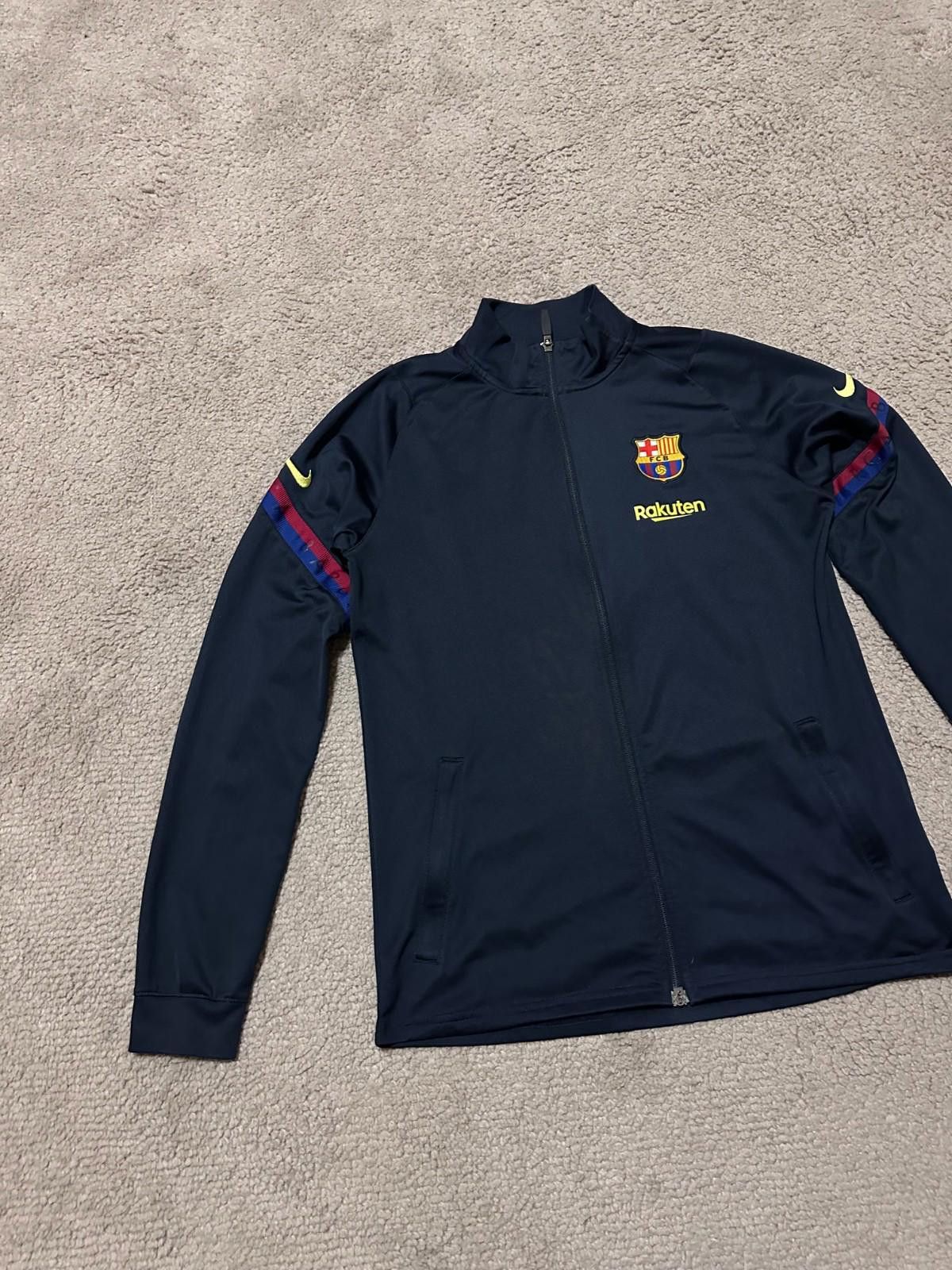 Nike 2020-21 Barcelona Nike Football Track Jacket Sz M Size US M / EU 48-50 / 2 - 2 Thumbnail