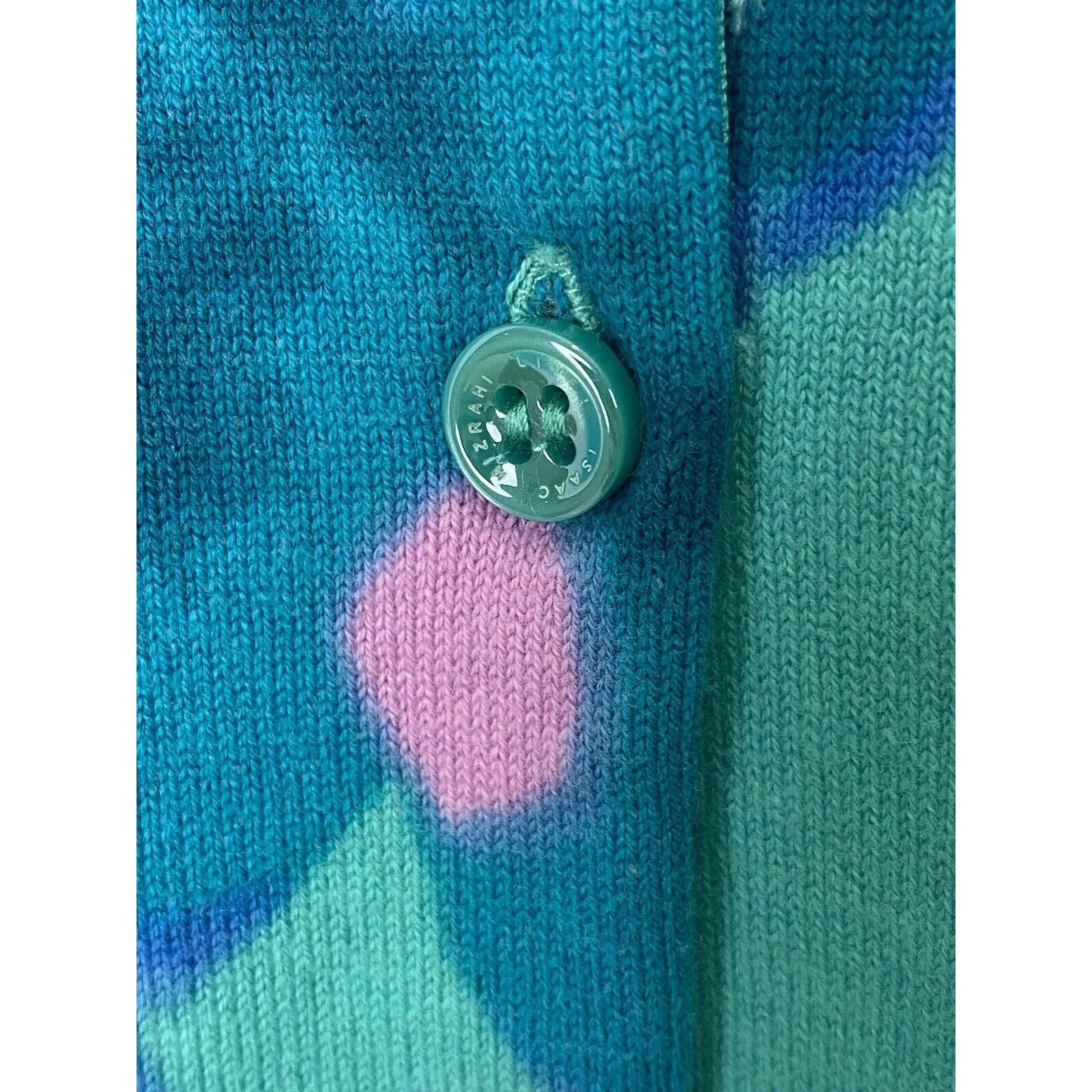 Isaac Mizrahi NWT Isaac Mizrahi Live Floral Blue Pink L Button Up Cardigan Size L / US 10 / IT 46 - 2 Thumbnail