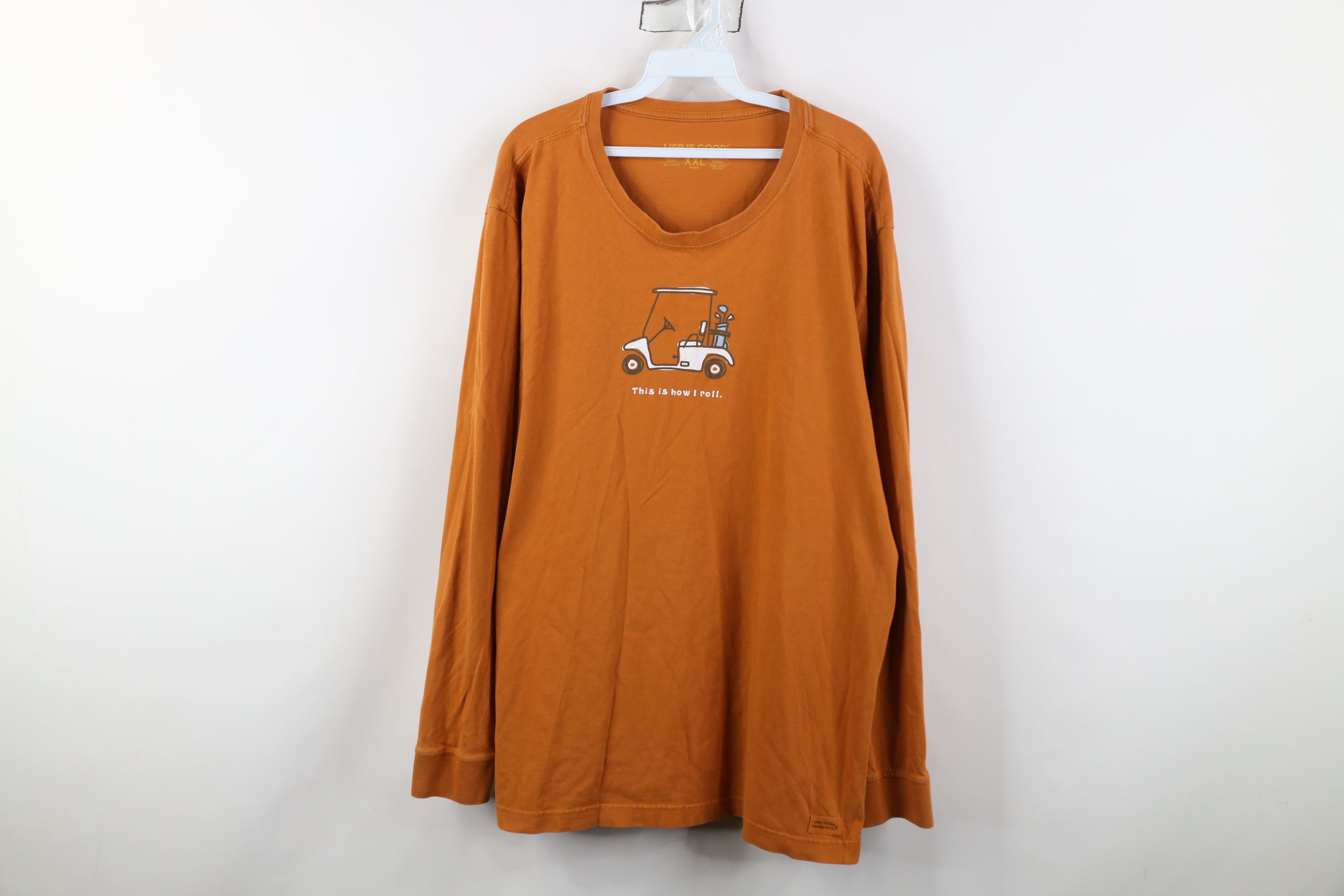Life is Good Life Is Good How I Roll Golf Golfing Long Sleeve T-Shirt Size US XXL / EU 58 / 5 - 1 Thumbnail