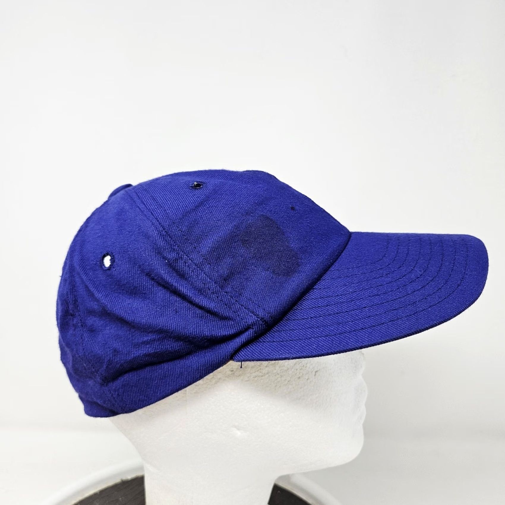 Vintage VINTAGE Blue Twill Hat Cap Baseball Fitted Mens 7 USA Solid Casual Summer Hat Men 7 Blue Twill Baseball Cap Vintage Mens Size ONE SIZE - 3 Thumbnail