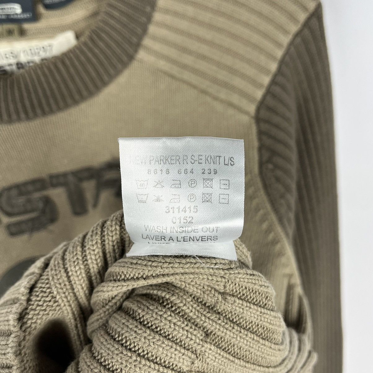 G-Star Vintage G Star Raw avant garde ribbed big logo sweater 90’s Size US M / EU 48-50 / 2 - 10 Thumbnail