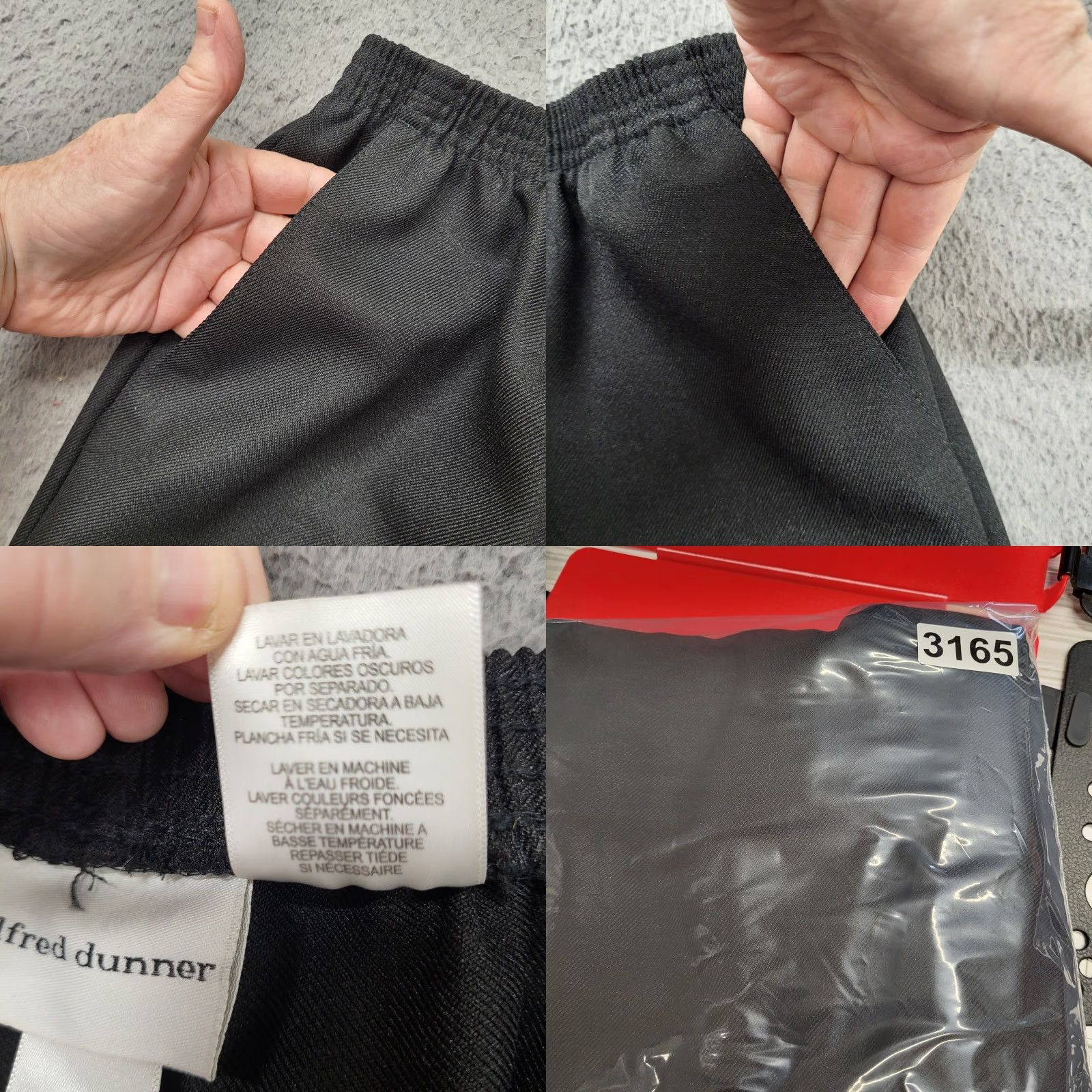 Vintage Alfred Dunner Dress Pants Women's Size 12 Black Elastic Waist Pockets Office Pants Dress Pants Women's Size 12 Black Elastic Waist Pockets Office Size 34" / US 12 / IT 48 - 8 Thumbnail