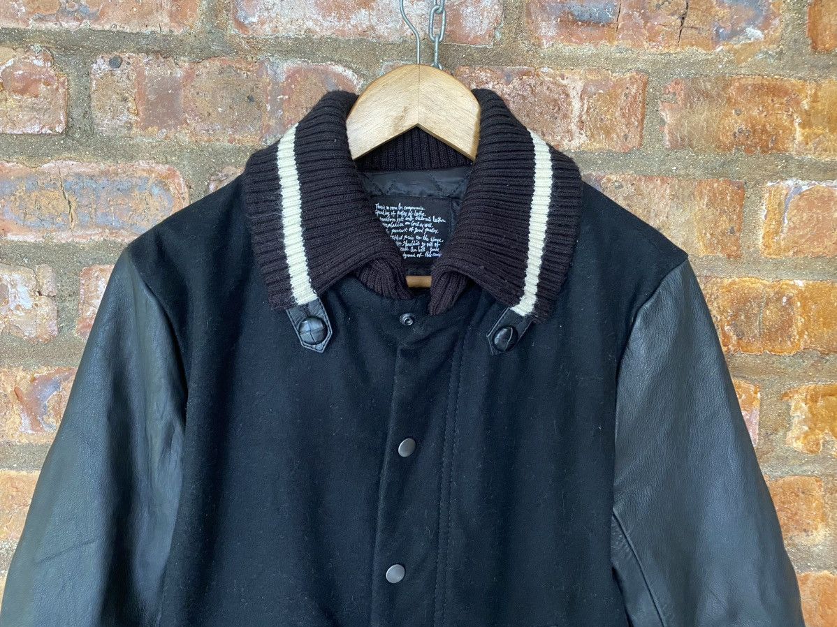 NANO universe Iconic Nano Universe Black Leather varsity Jacket Size US M / EU 48-50 / 2 - 3 Thumbnail