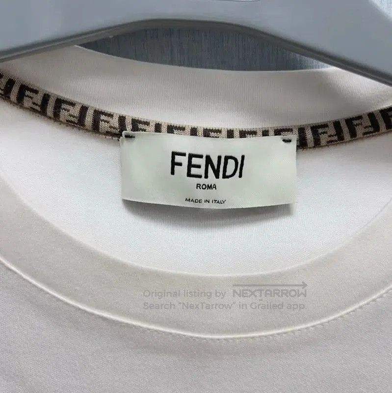 Fendi Fendi Summer White Cotton T-Shirt for Women . Size M / US 6-8 / IT 42-44 - 3 Thumbnail