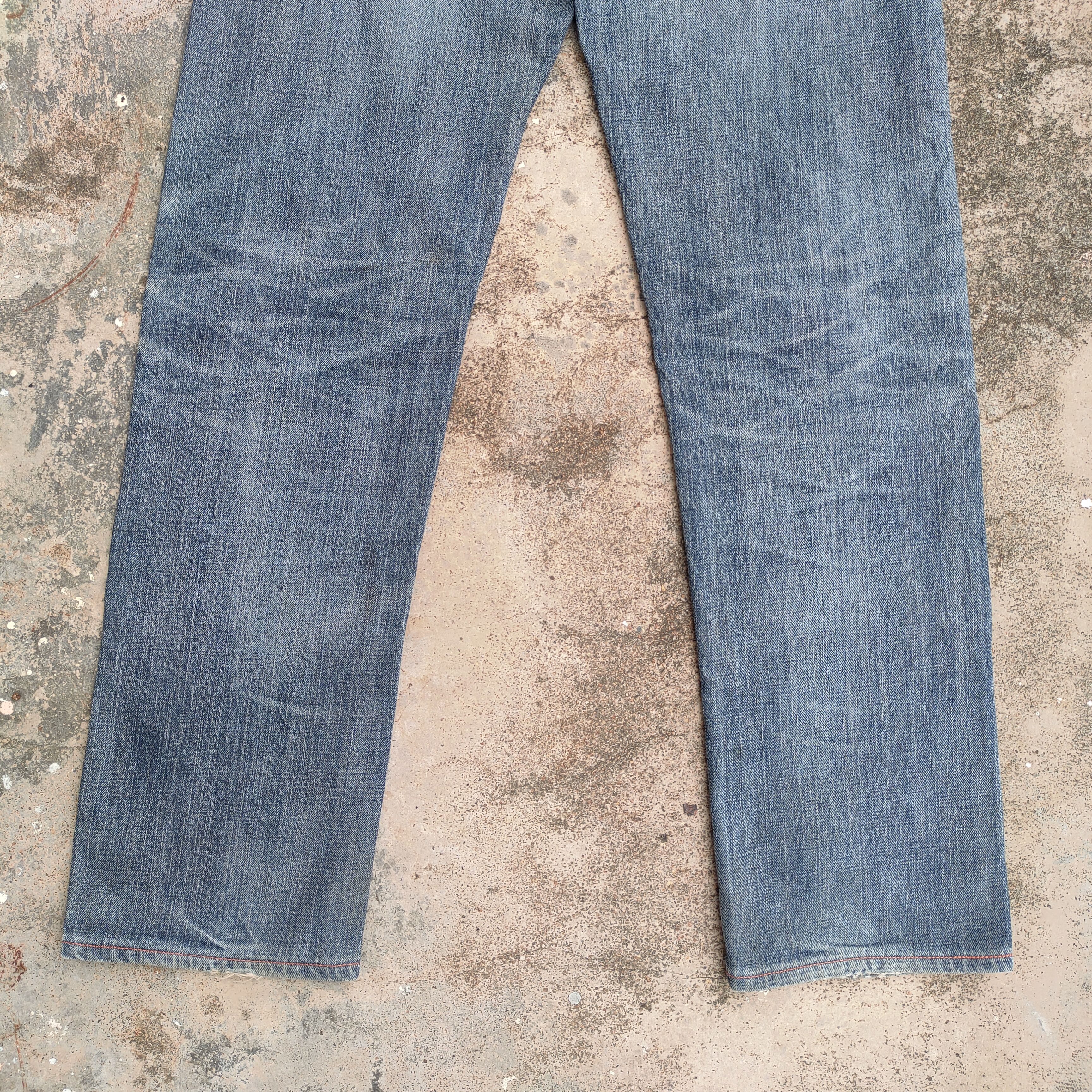 Burgus Plus W33 Vintage Burgus plus ripped faded jeans denim pants Size US 33 - 11 Thumbnail