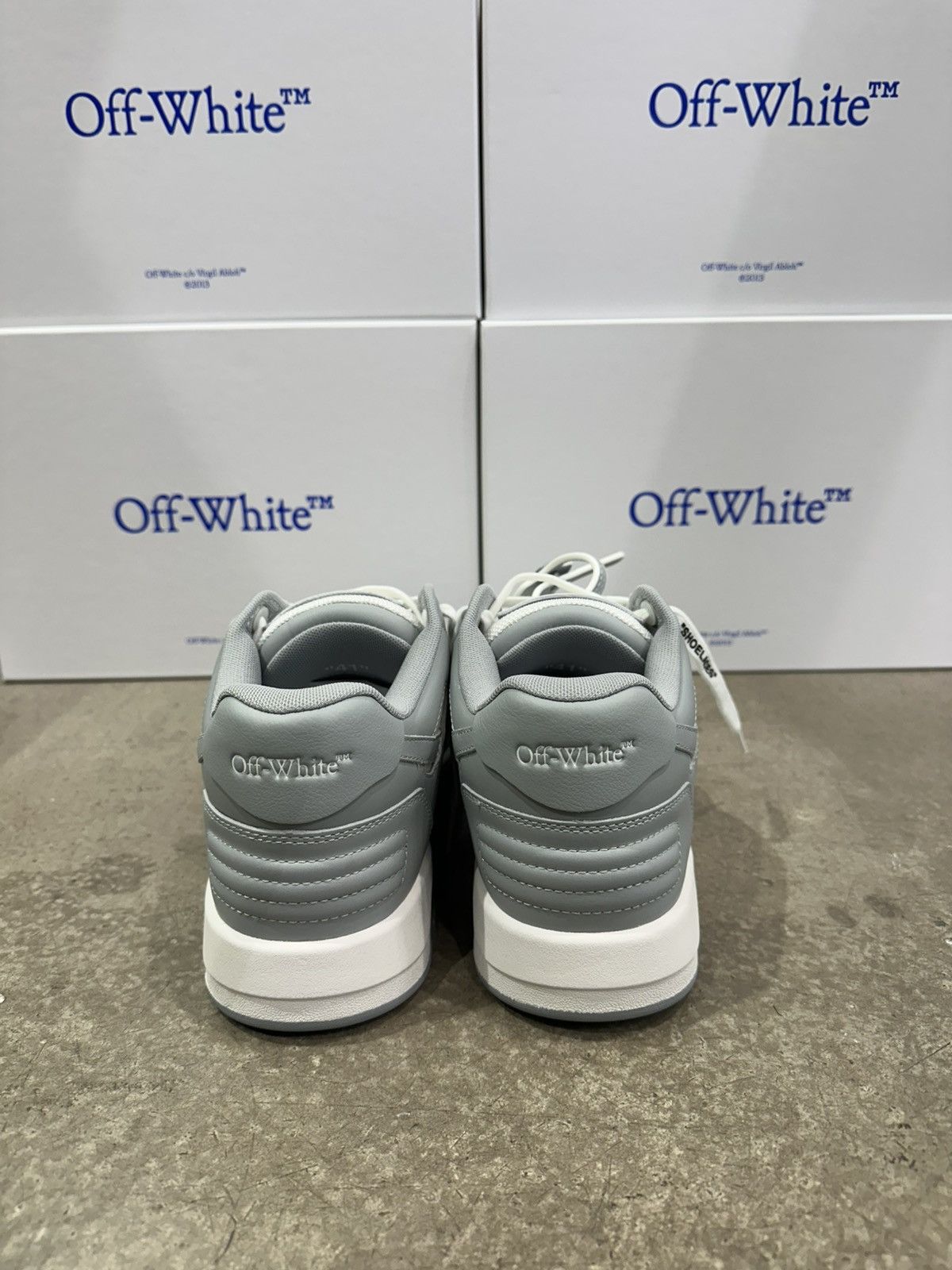 Off-White OFF-WHITE - Out of Office White Grey Sneakers Size US 12 / EU 45 - 4 Thumbnail