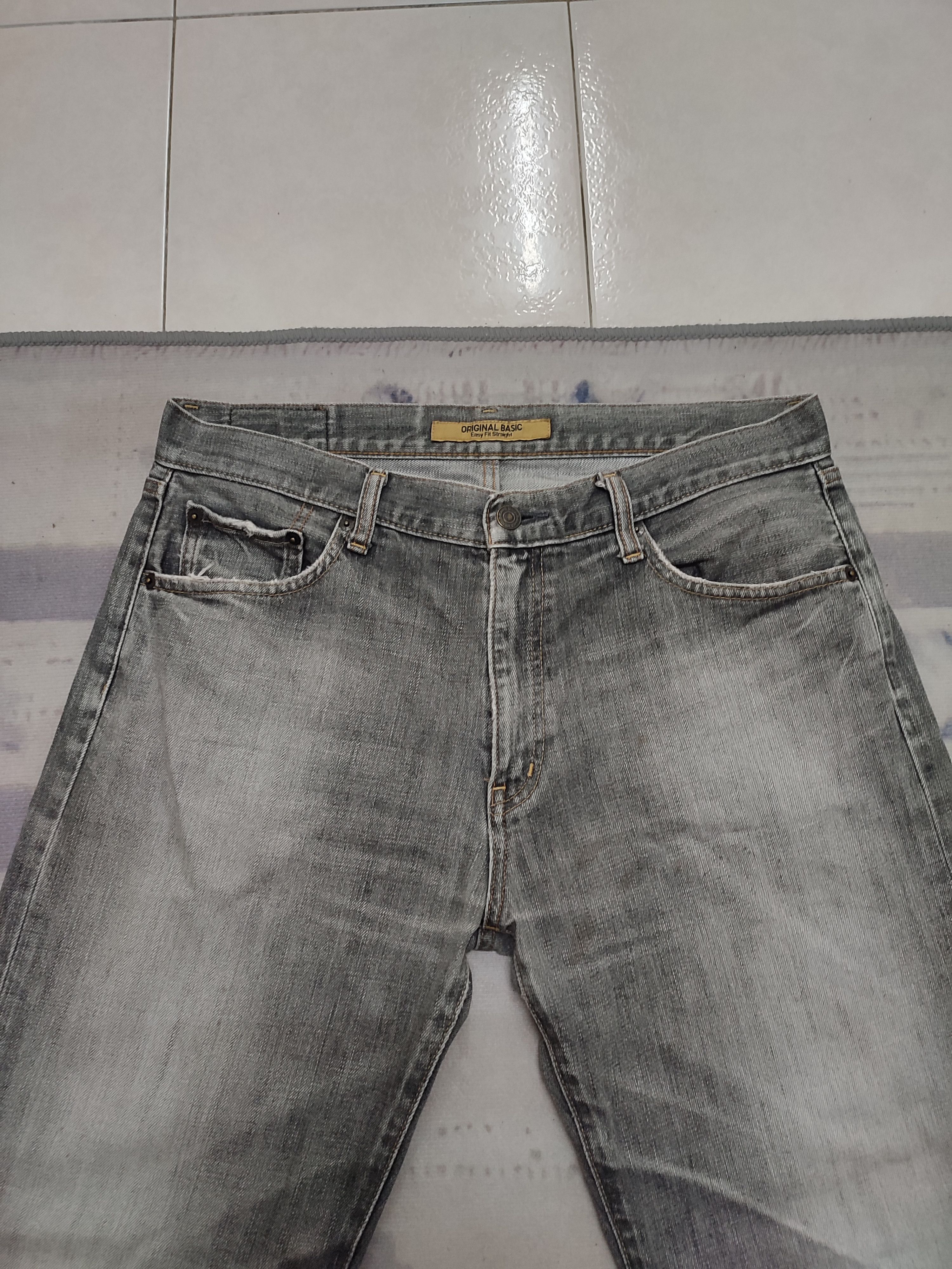 Japanese Brand 💥 Baggy 💥 Vintage S003 Uniqlo Denim Size US 35 - 3 Thumbnail