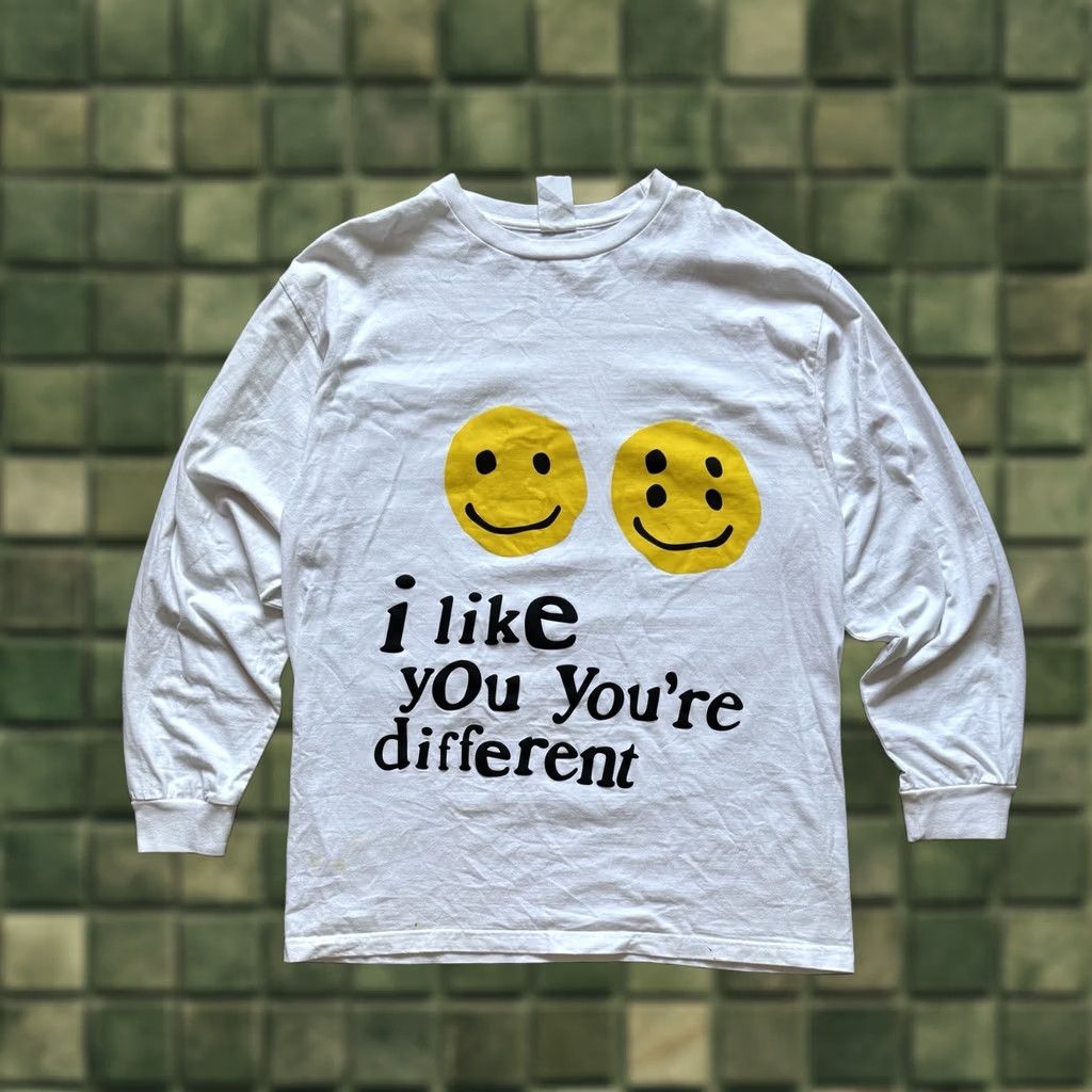 Vintage VINTAGE Long Sleeve Shirt XL White I LIKE YOU'RE DIFFERENT Mens 90s Street Wear Size US XL / EU 56 / 4 - 1 Thumbnail