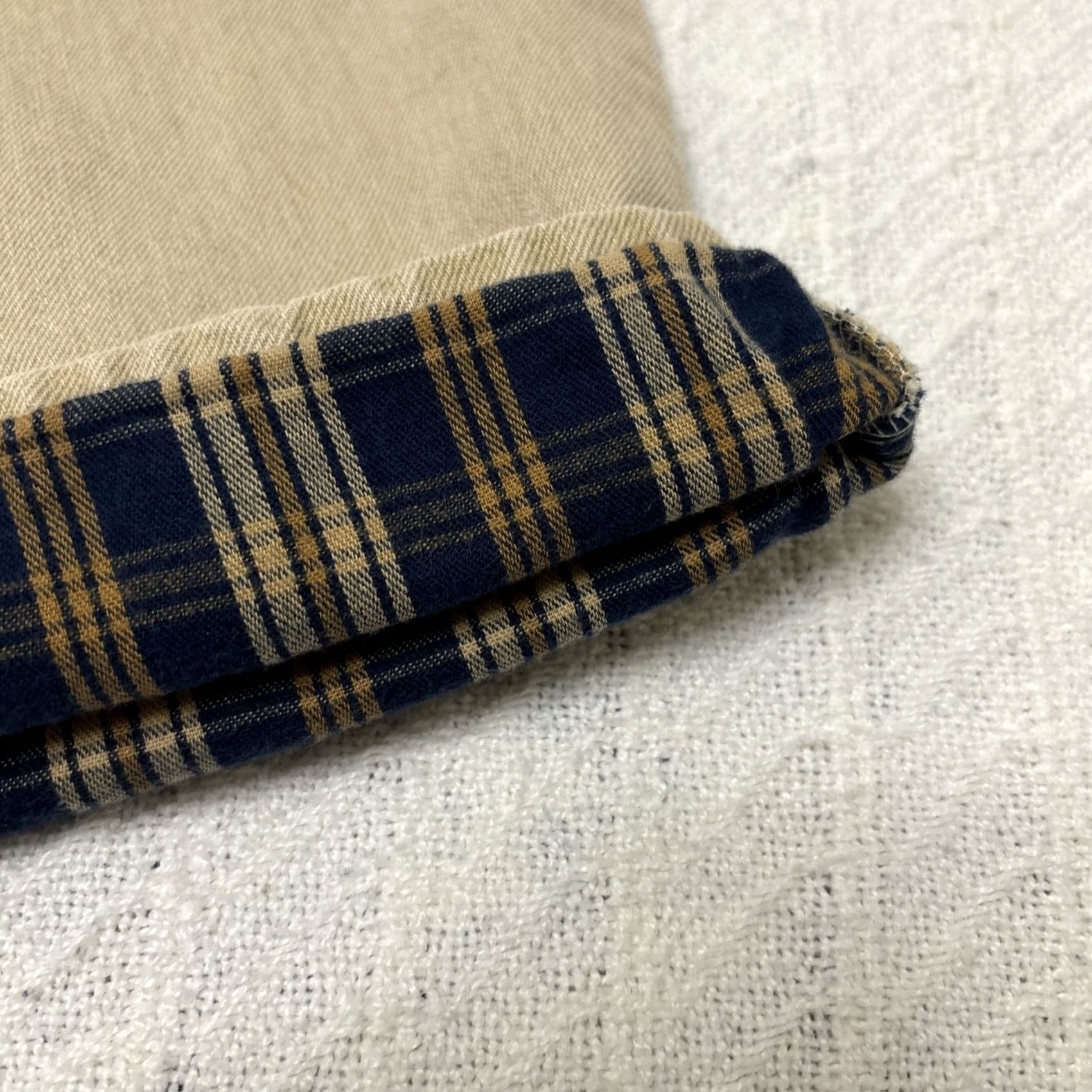 Vintage VINTAGE LL Bean Jeans Classic Fit Size 40 X 32 Beige Blanket Lined 90s Men Denim Straight Size US 40 / EU 56 - 5 Thumbnail