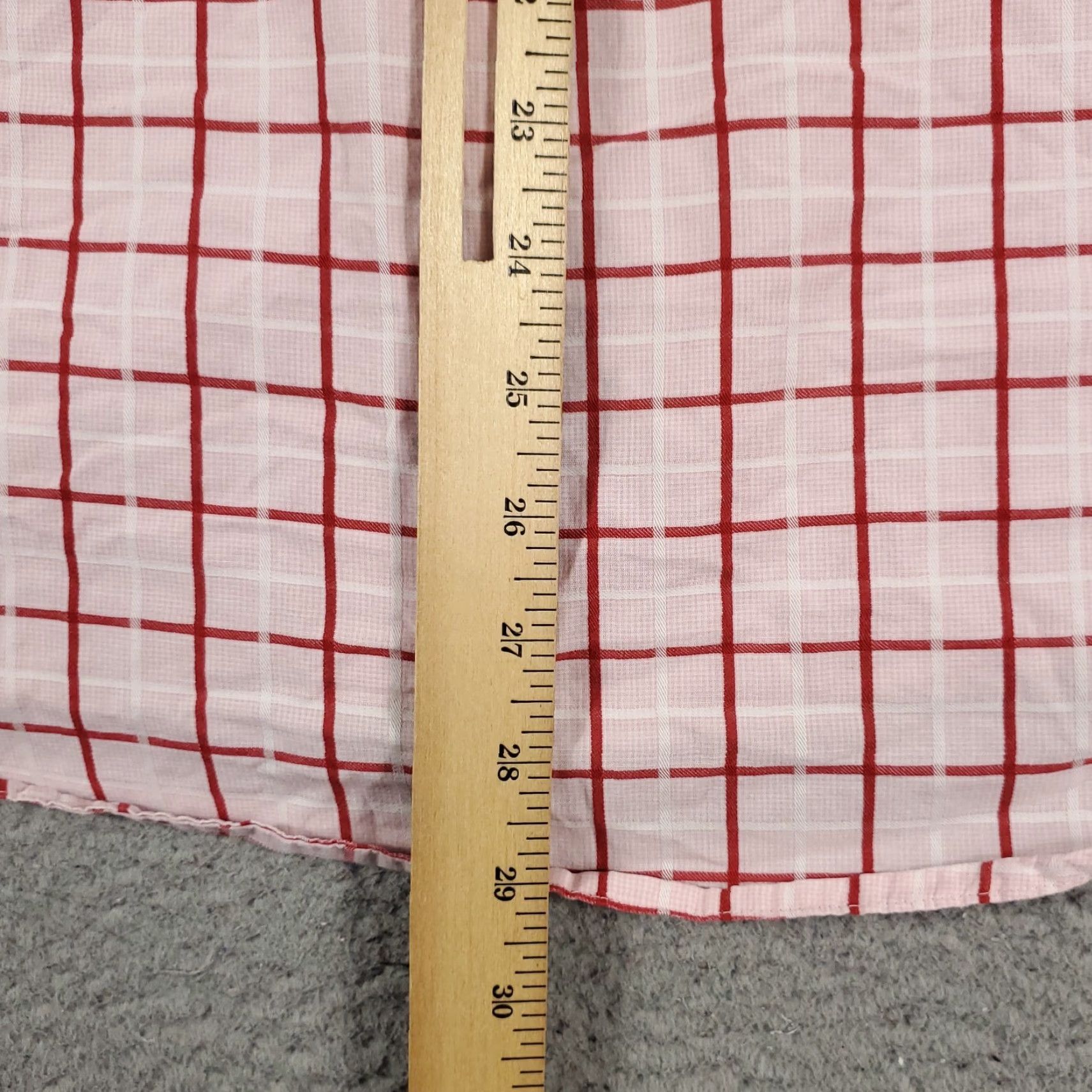 Tommy Hilfiger Tommy Hilfiger Shirt Mens Small Red Check Button-Up Short Sleeve Cotton Size US S / EU 44-46 / 1 - 6 Thumbnail