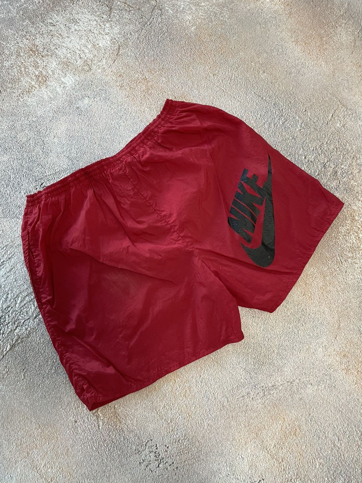 Nike Vintage Nike Big Logo Nylon Drill Shorts Size US 34 / EU 50 - 1 Thumbnail