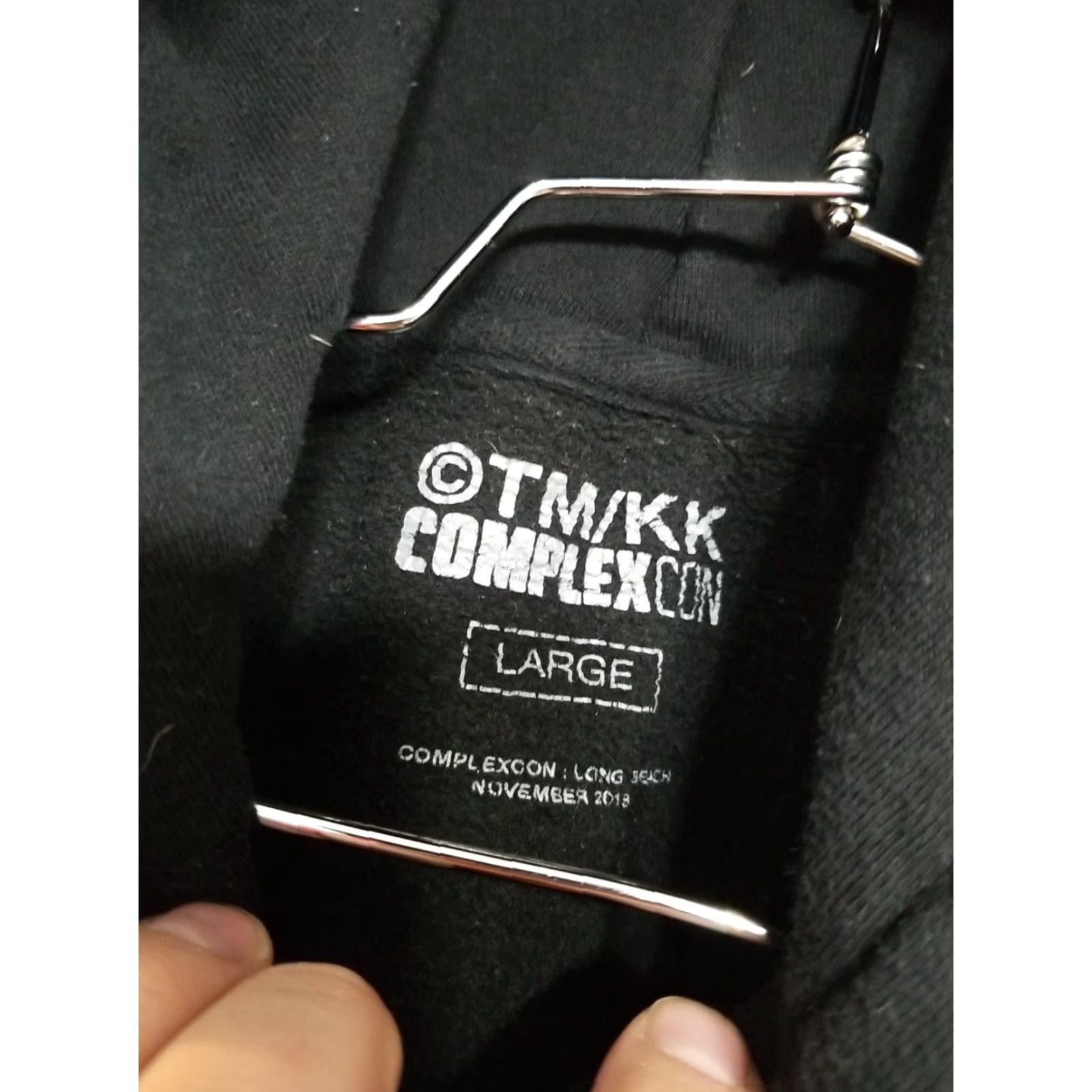 Vintage Takashi Murakami ComplexCon 2018 CREW Hoodie Art L Black Mens Pullover Hooded Graphic Print Large Size US L / EU 52-54 / 3 - 5 Thumbnail