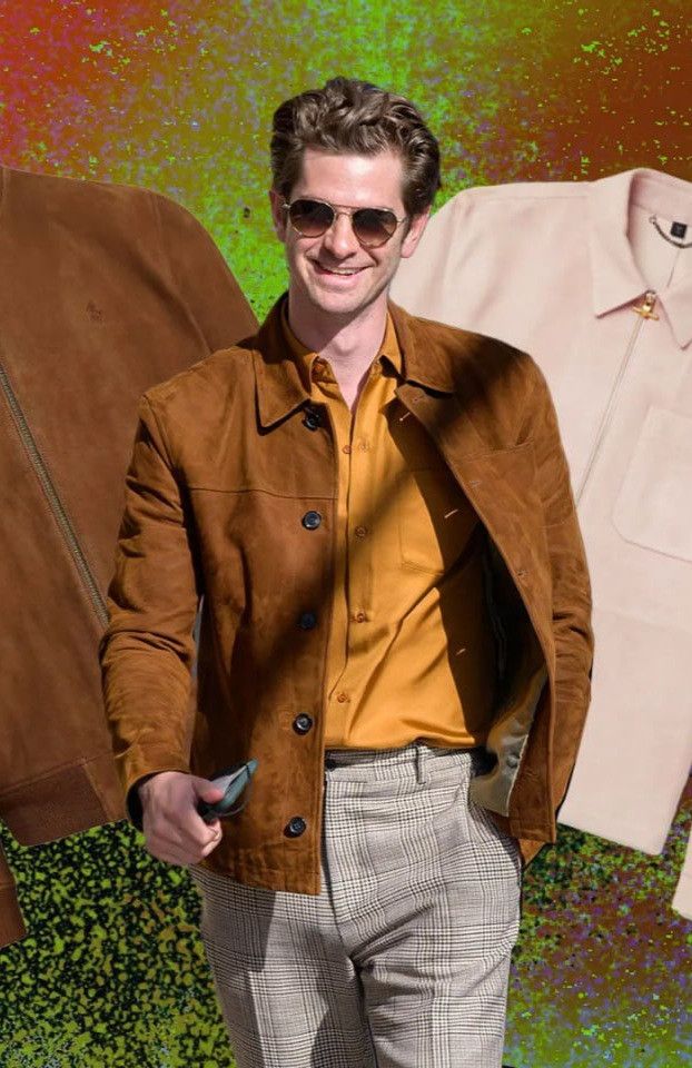 Japanese Brand 80s Suede Leather Jacket TOM FORD Style Size US L / EU 52-54 / 3 - 22 Thumbnail