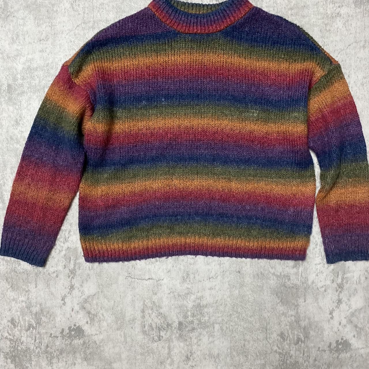 Other Multi-coloured striped sweater with a touch Size US M / EU 48-50 / 2 - 1 Thumbnail