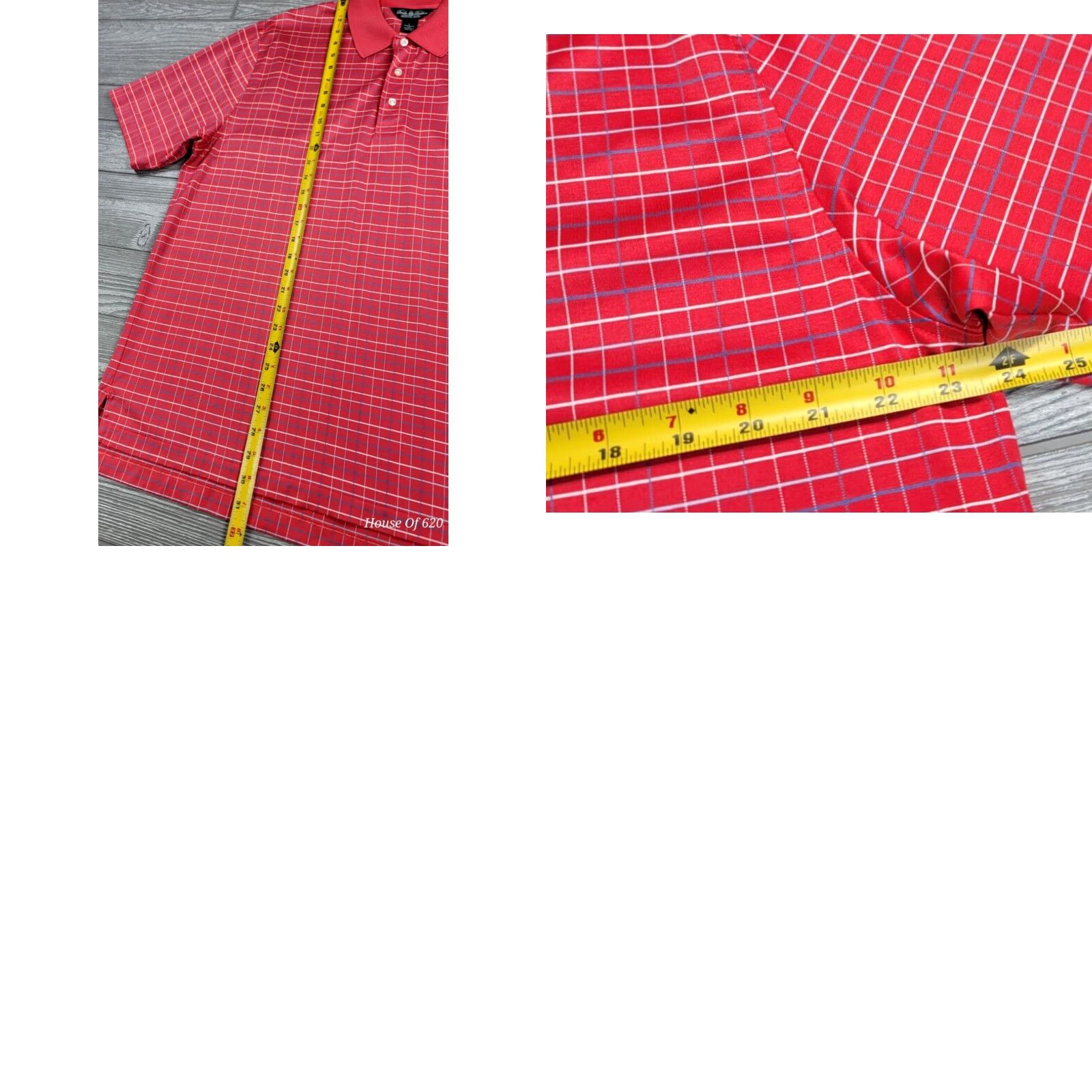 Brooks Brothers Brooks Brothers Country Club Performance Knit Polo Shirt Men Red L Tattersall Polo Shirt Size US L / EU 52-54 / 3 - 8 Thumbnail
