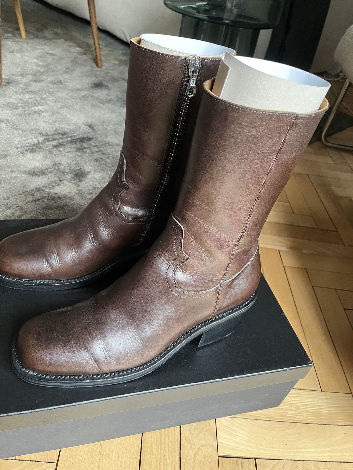 Dries Van Noten Dries van Noten Calf High Boots Size US 12 / EU 45 - 5 Thumbnail