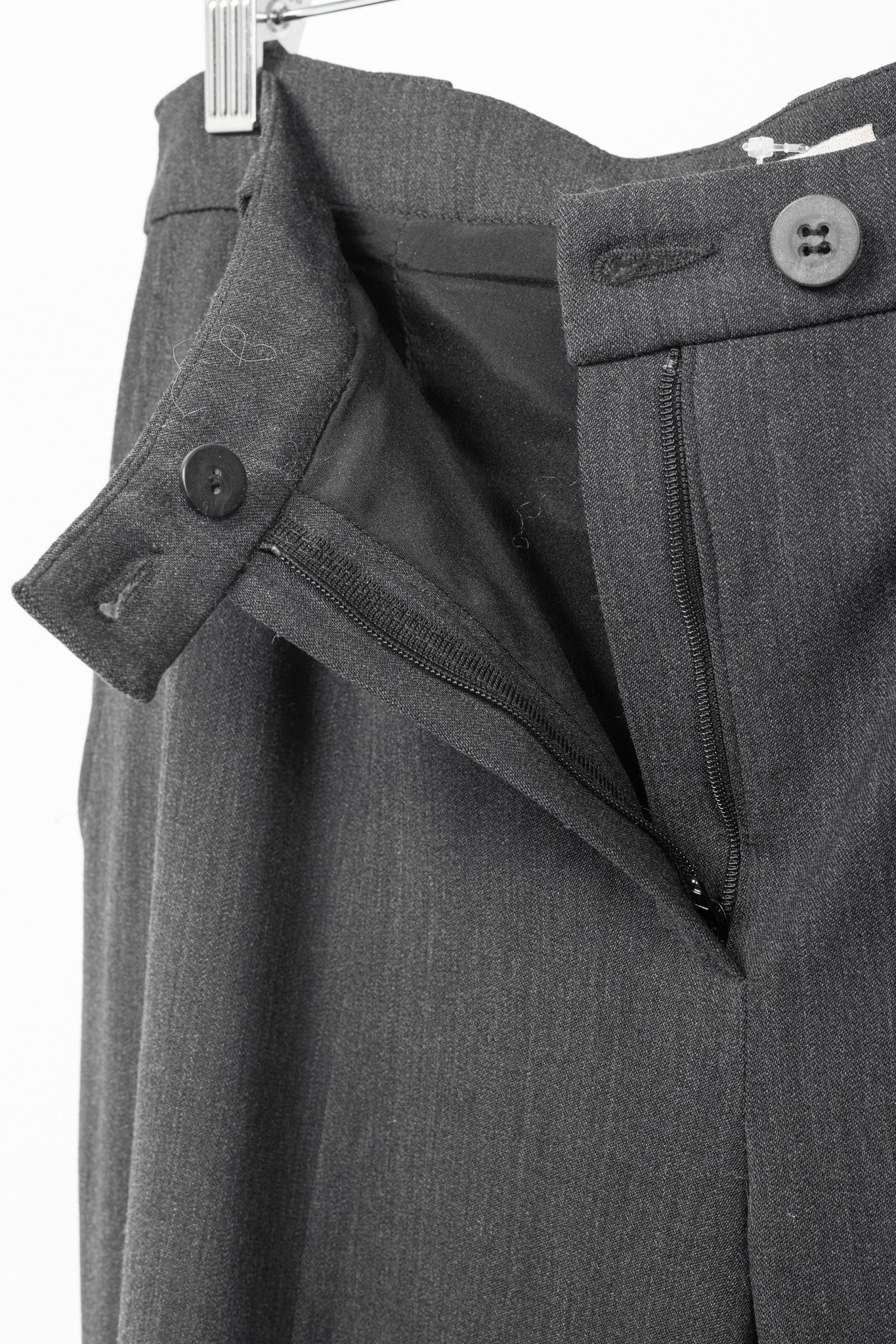 Annette Gortz Annette Gortz AW13 "Only" Wool-Flannel Knit-Trim Trousers Size 34" / US 12 / IT 48 - 7 Thumbnail