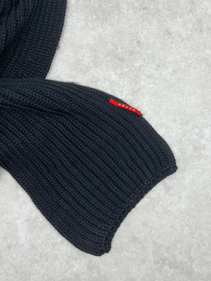 Prada AW2005 Prada Dark Wool Classy Scarf Size ONE SIZE - 4 Thumbnail